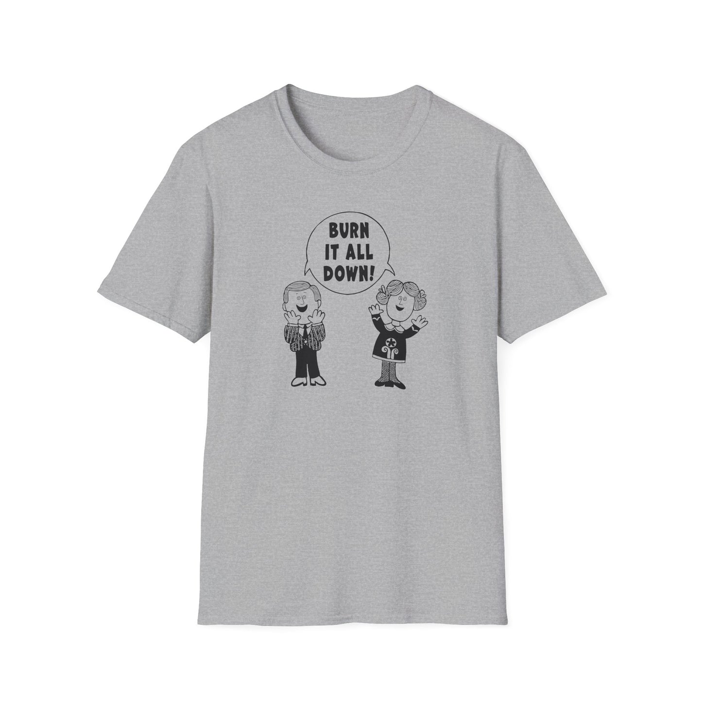 Burn it All Down / Symbolic Renewal : Unisex Softstyle T-shirt