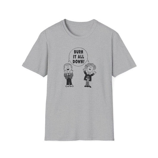Burn it All Down / Symbolic Renewal : Unisex Softstyle T-shirt