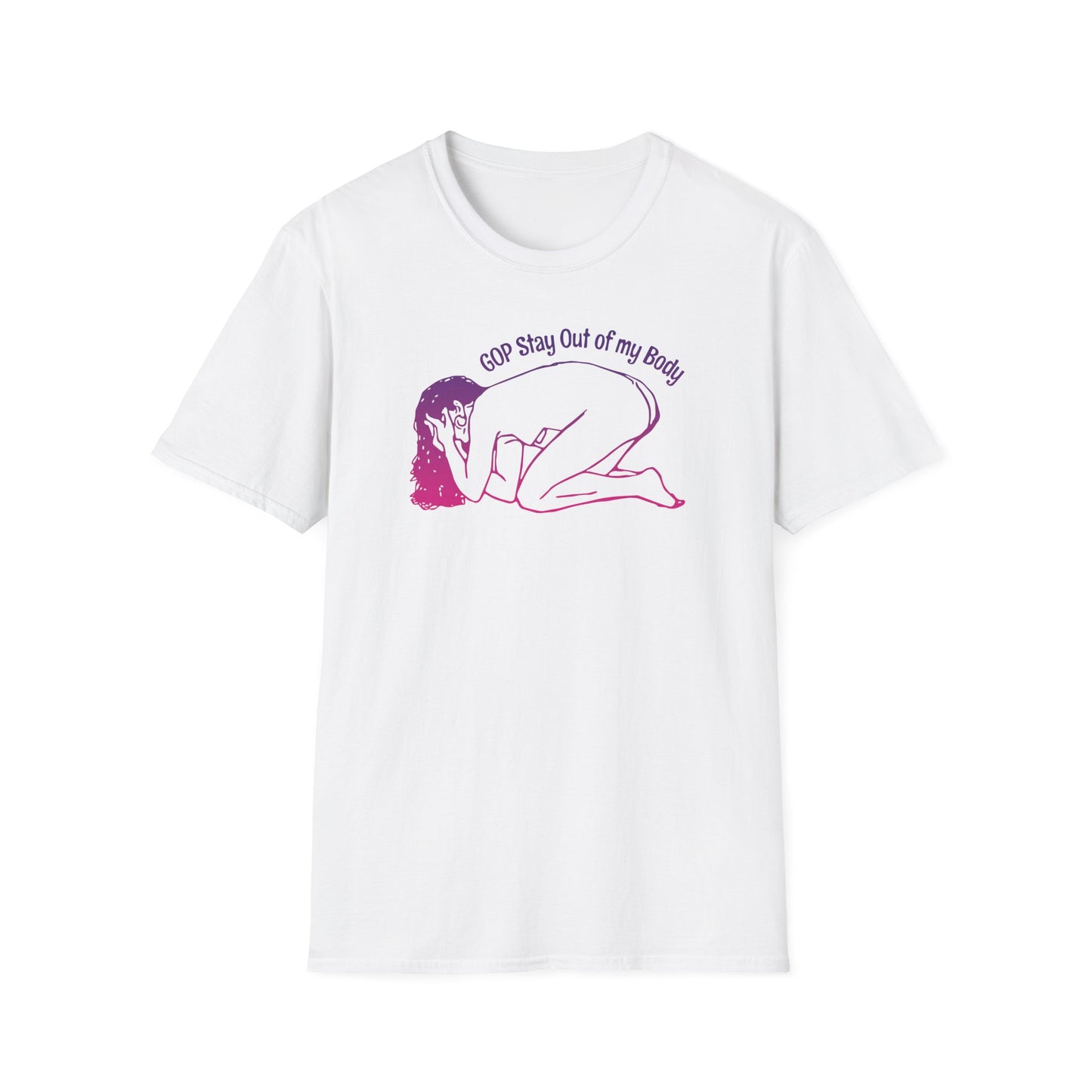 G.O.P. Stay out of my Body! : Unisex Softstyle T-Shirt