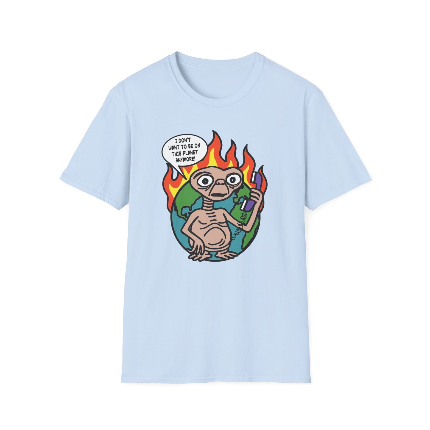Retro 80's Pop Culture / Phone Home Unisex Softstyle Tee