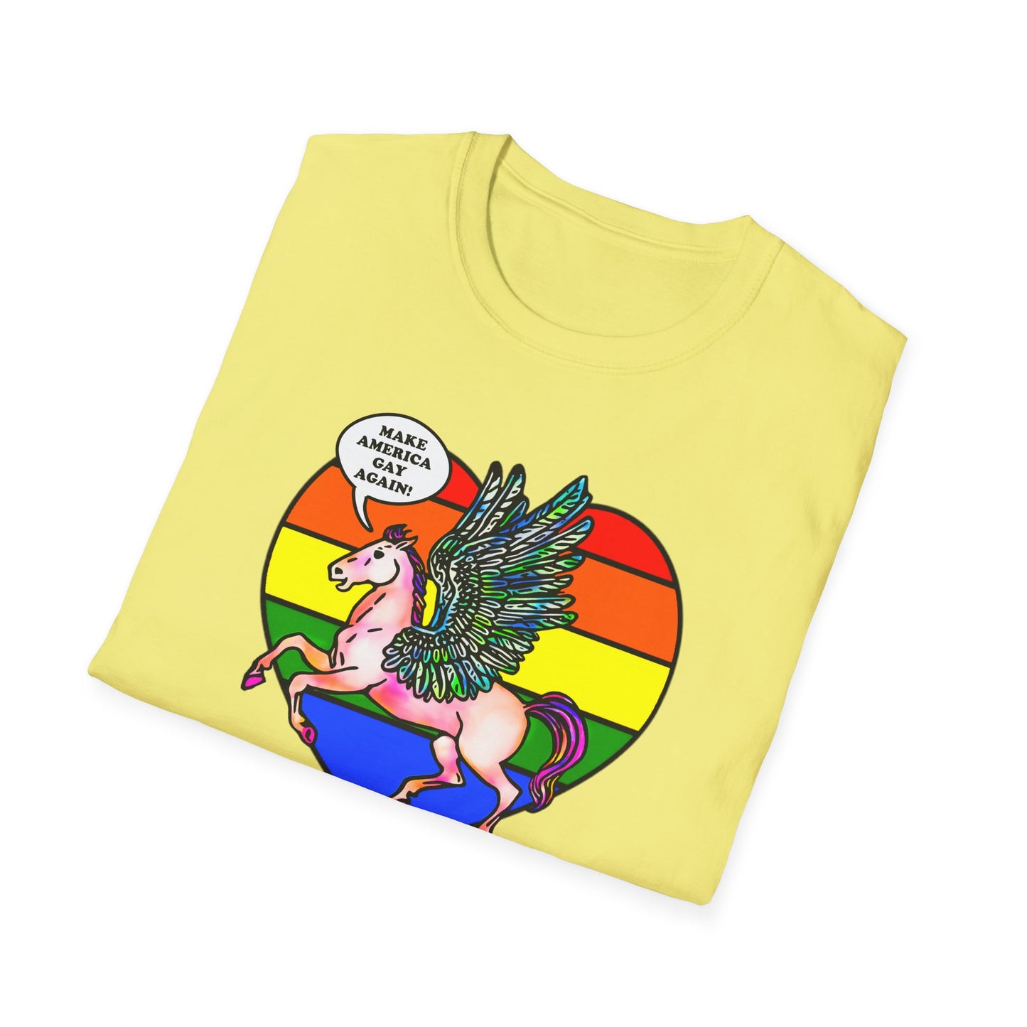 Make America Gay Again! : Unisex Softstyle T-shirt