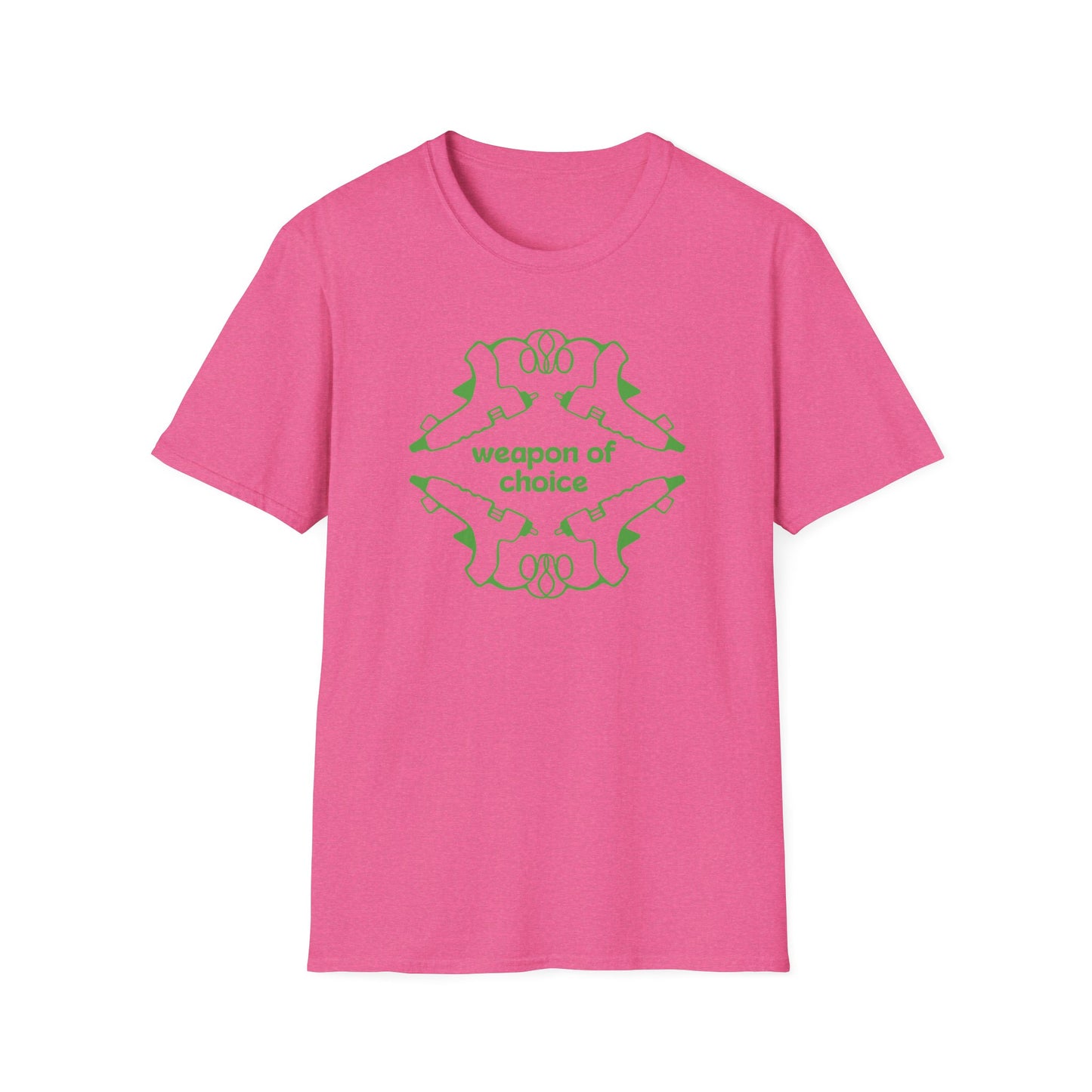 "Glue Gun - Weapon of Choice" Unisex Softstyle Tee