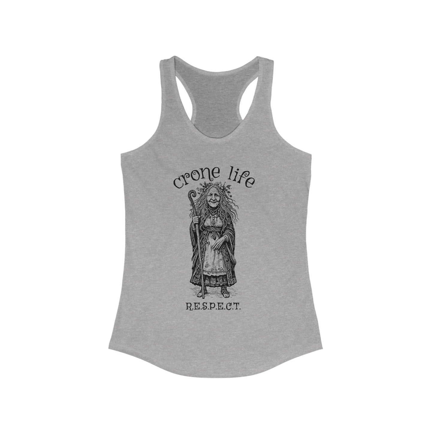 Women's "Crone Life" Racerback Tank