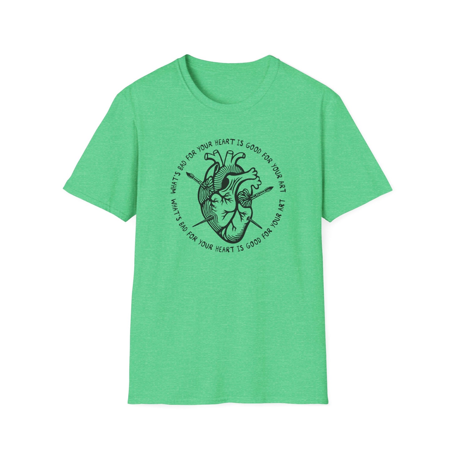 Bad for your Heart / Creative Process : Unisex Softstyle T-Shirt