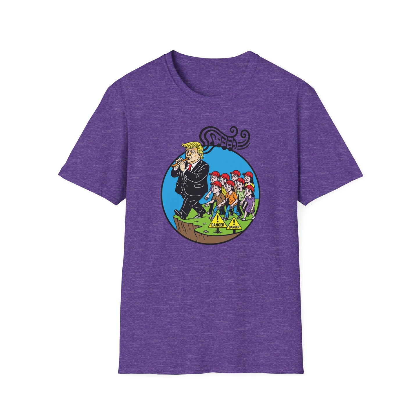 "Pied Piper Political Satire" Unisex Softstyle T-shirt