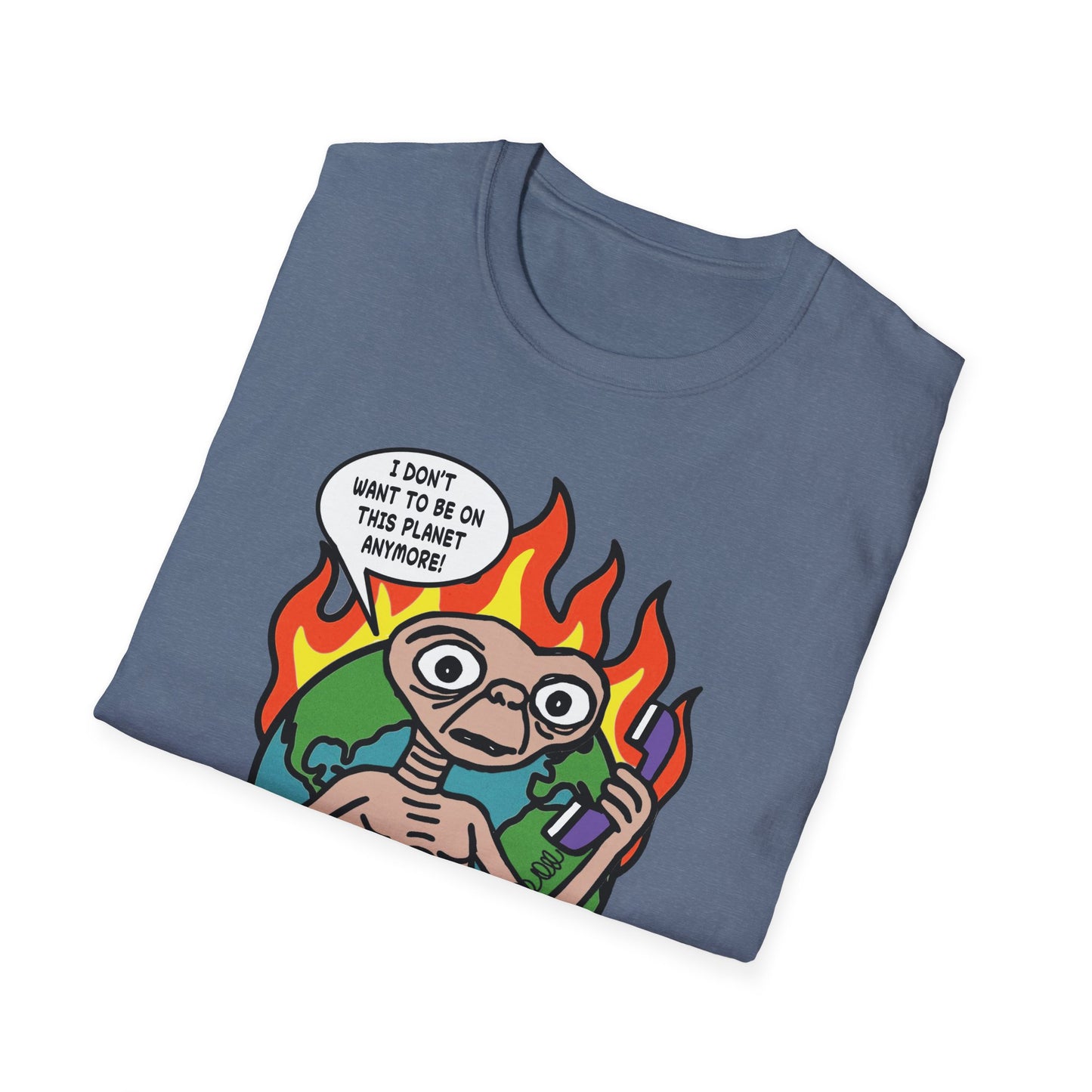 Retro 80's Pop Culture / Phone Home Unisex Softstyle Tee
