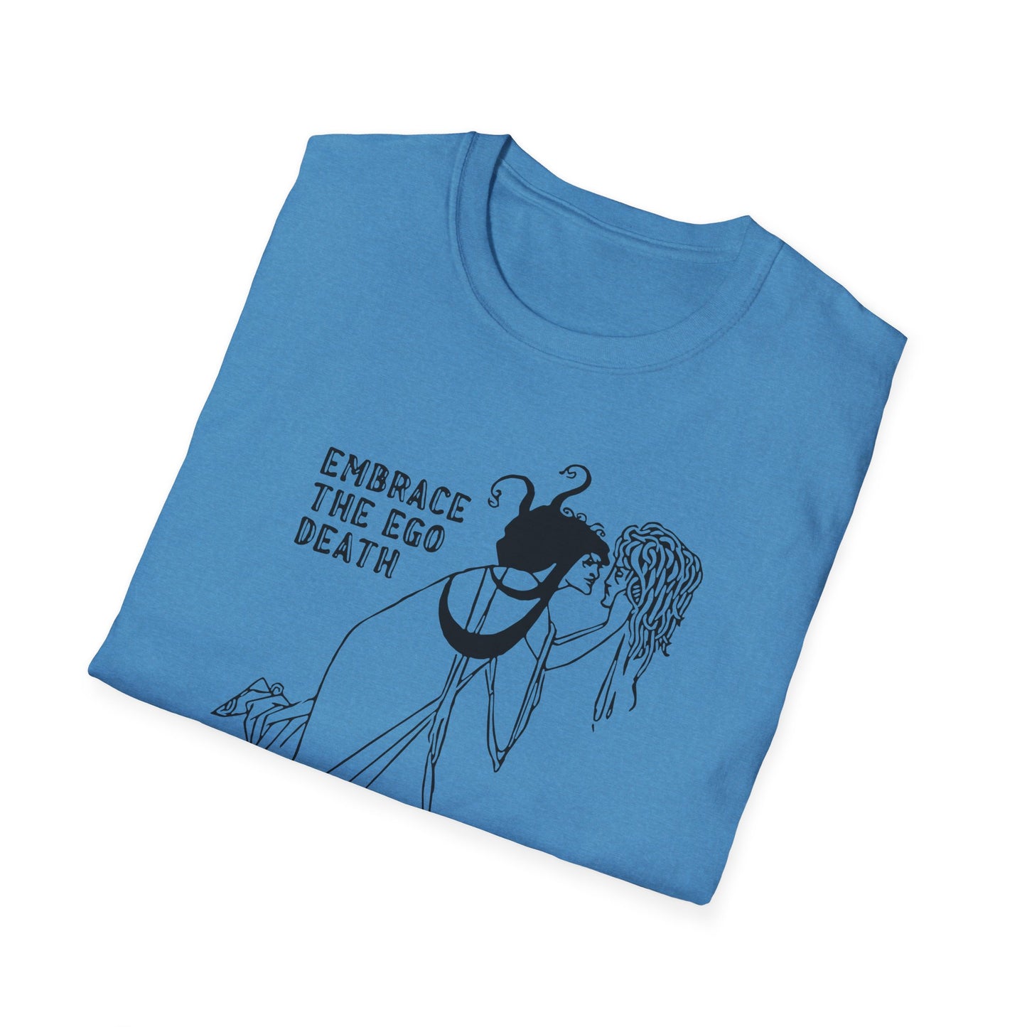 Embrace the Ego Death Unisex Softstyle T-Shirt - Perfect for Self-Discovery and Mindfulness