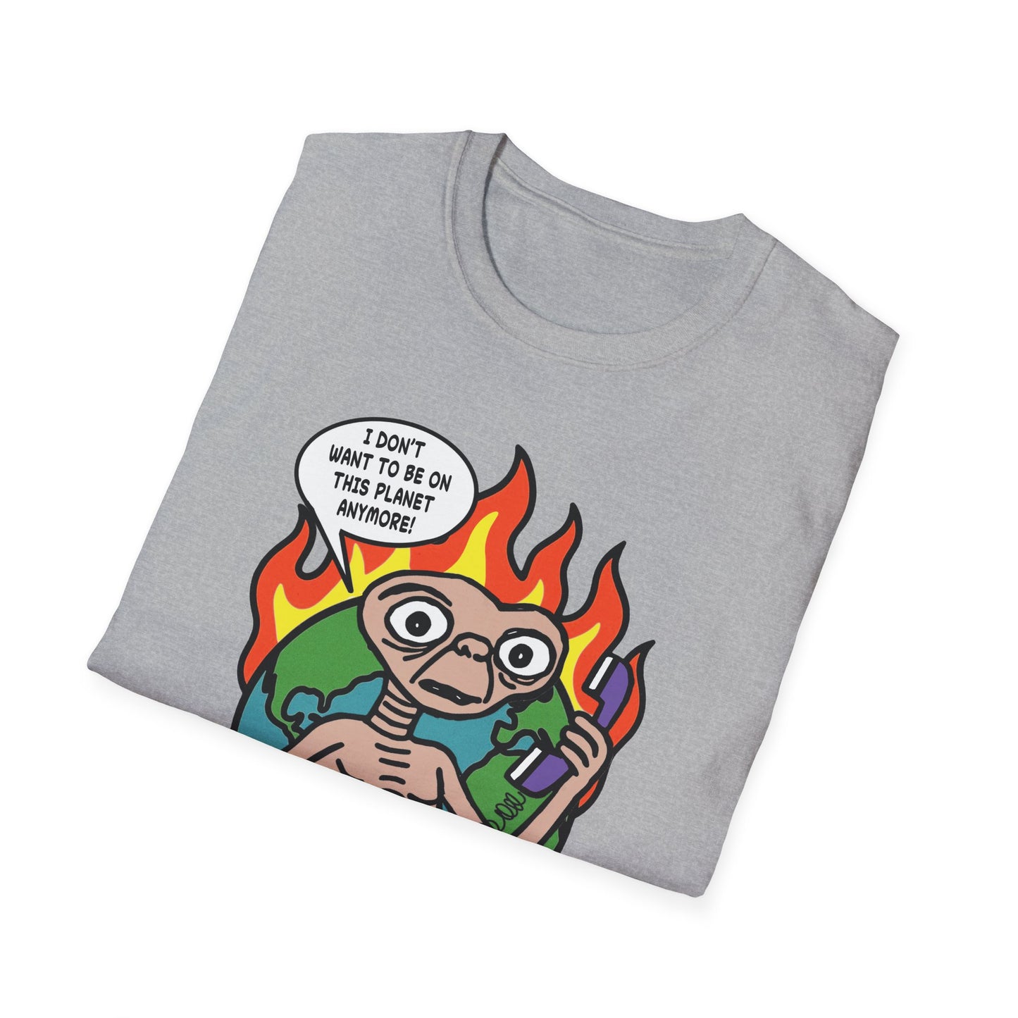 Retro 80's Pop Culture / Phone Home Unisex Softstyle Tee