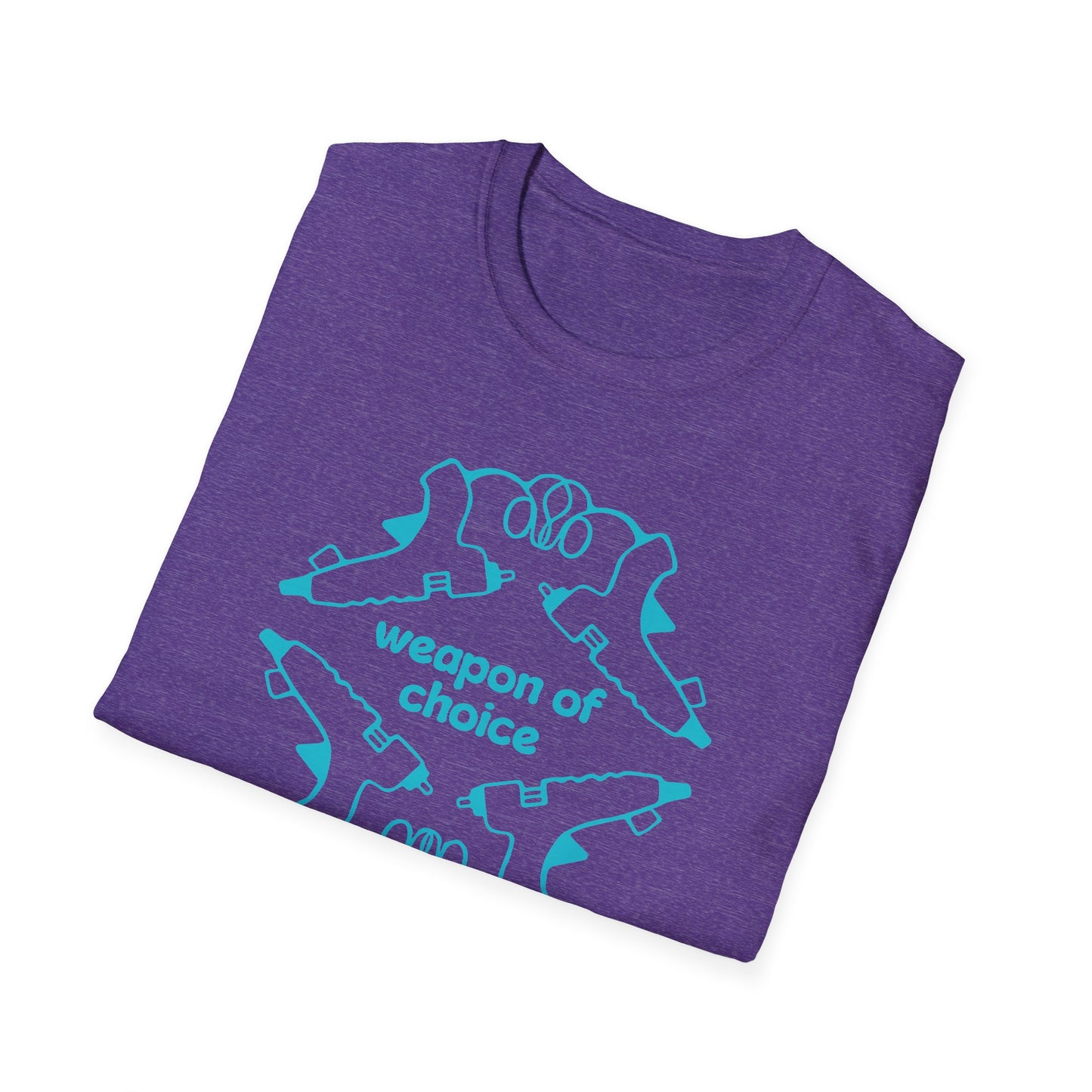 "Glue Gun - Weapon of Choice" Unisex Softstyle Tee