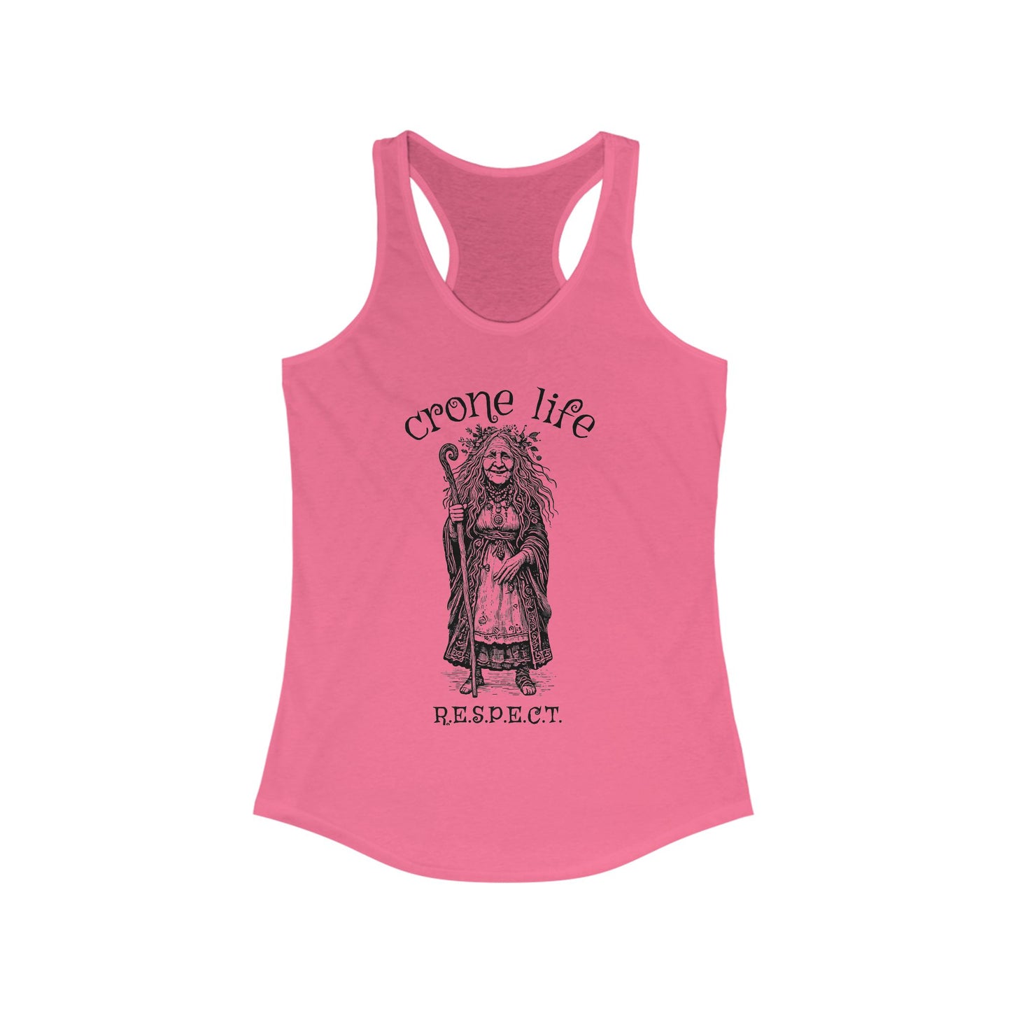 Women's "Crone Life" Racerback Tank