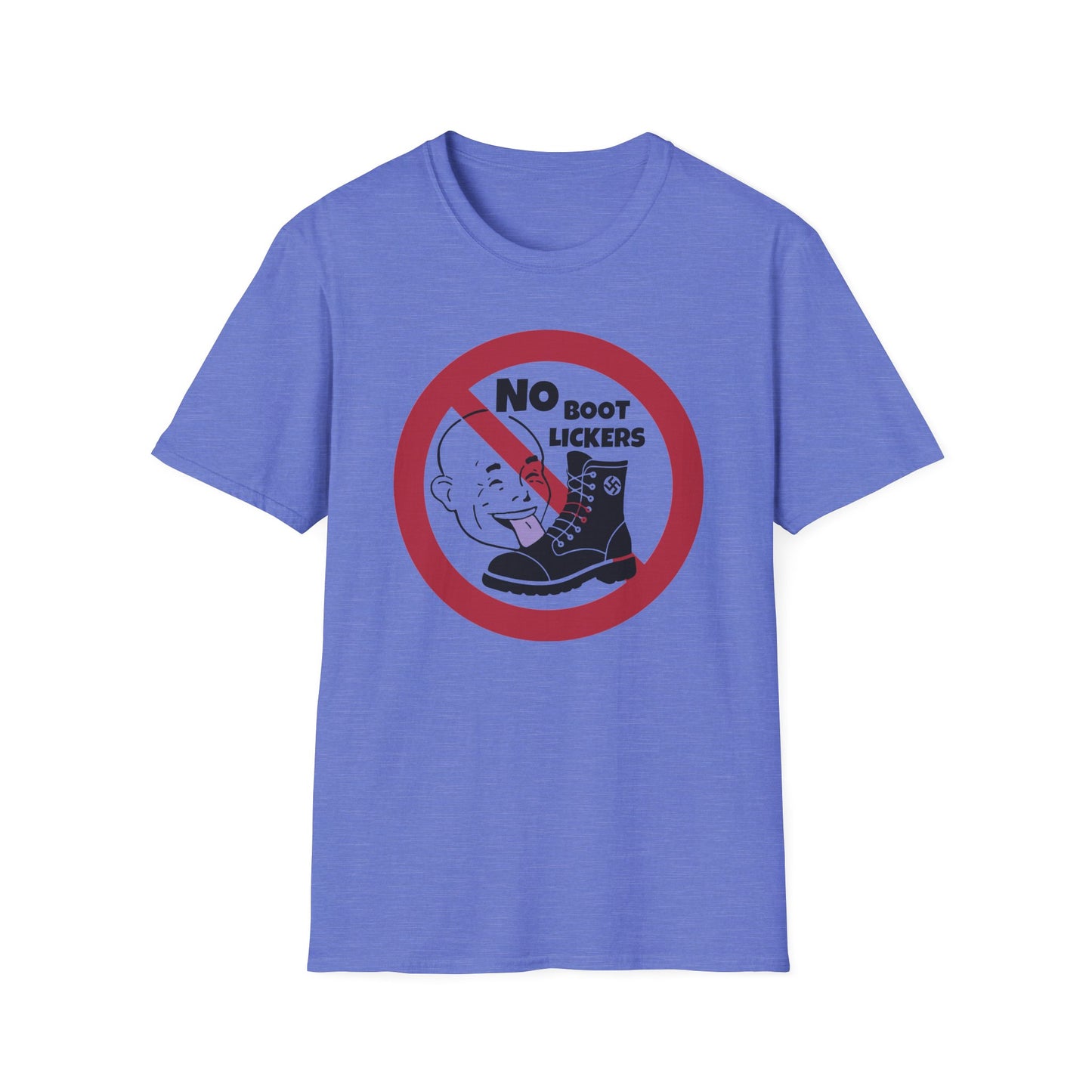 No Boot Lickers/ Anti-Authoritarian : Unisex Softstyle T-Shirt