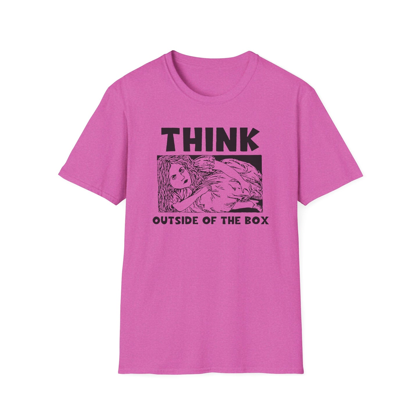 Think Outside of the Box : Unisex Softstyle T-Shirt