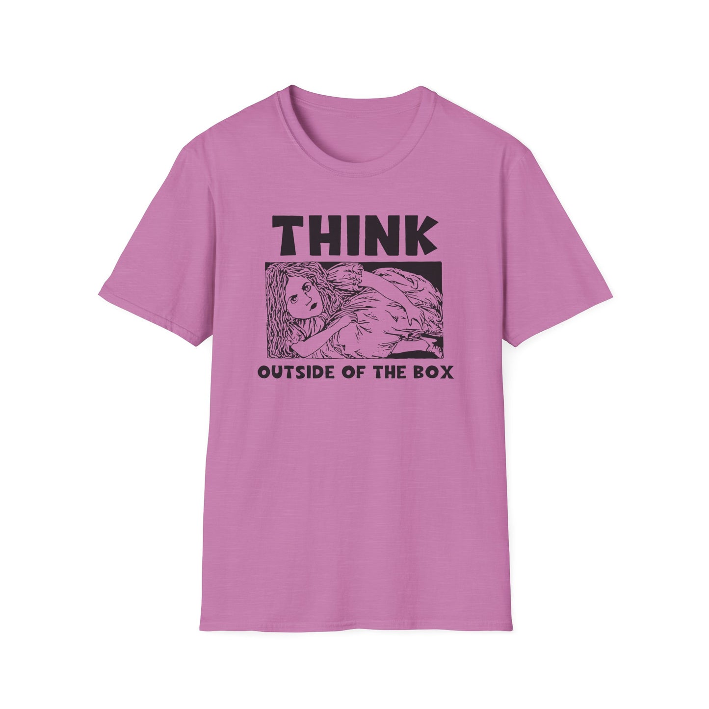 Think Outside of the Box : Unisex Softstyle T-Shirt