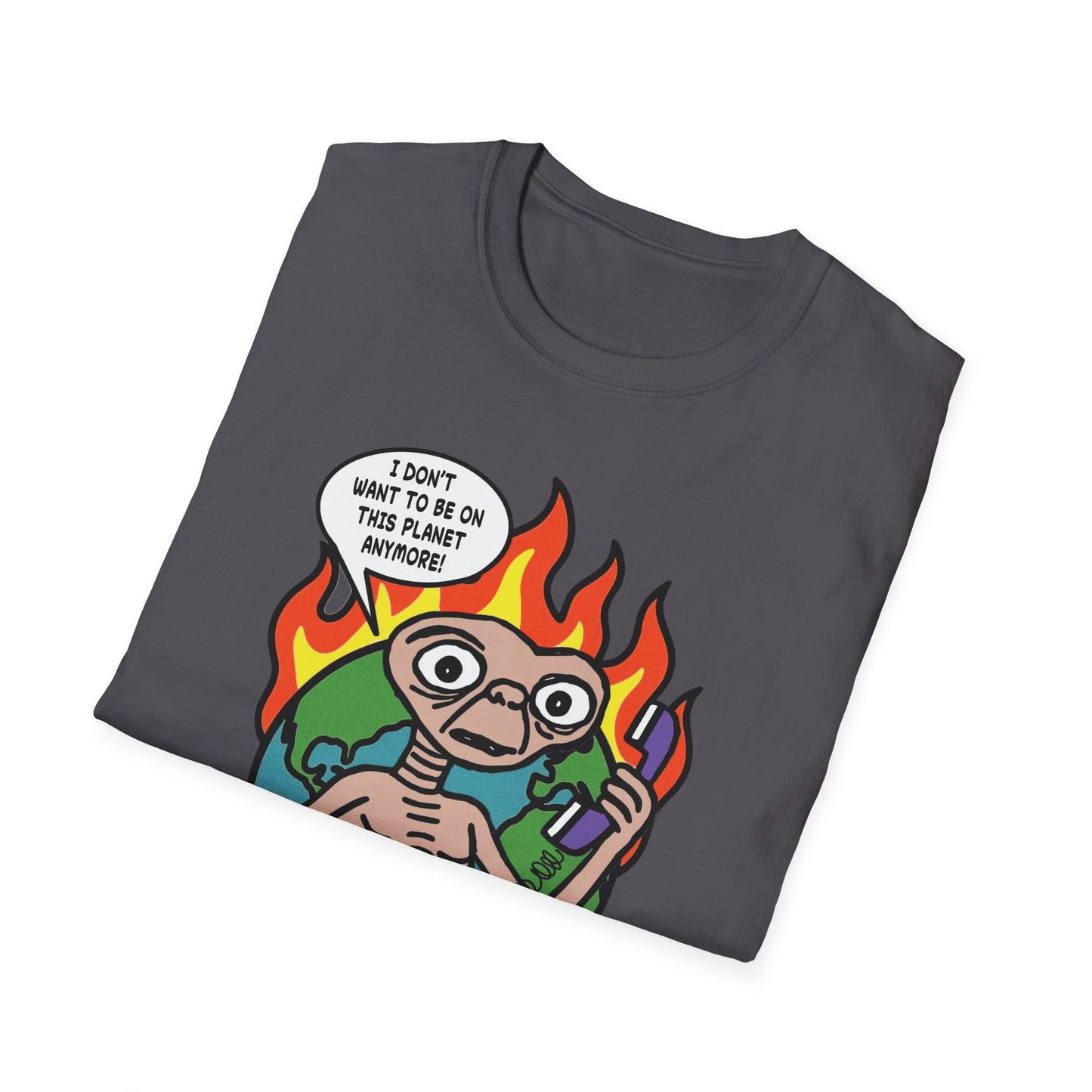 Retro 80's Pop Culture / Phone Home Unisex Softstyle Tee