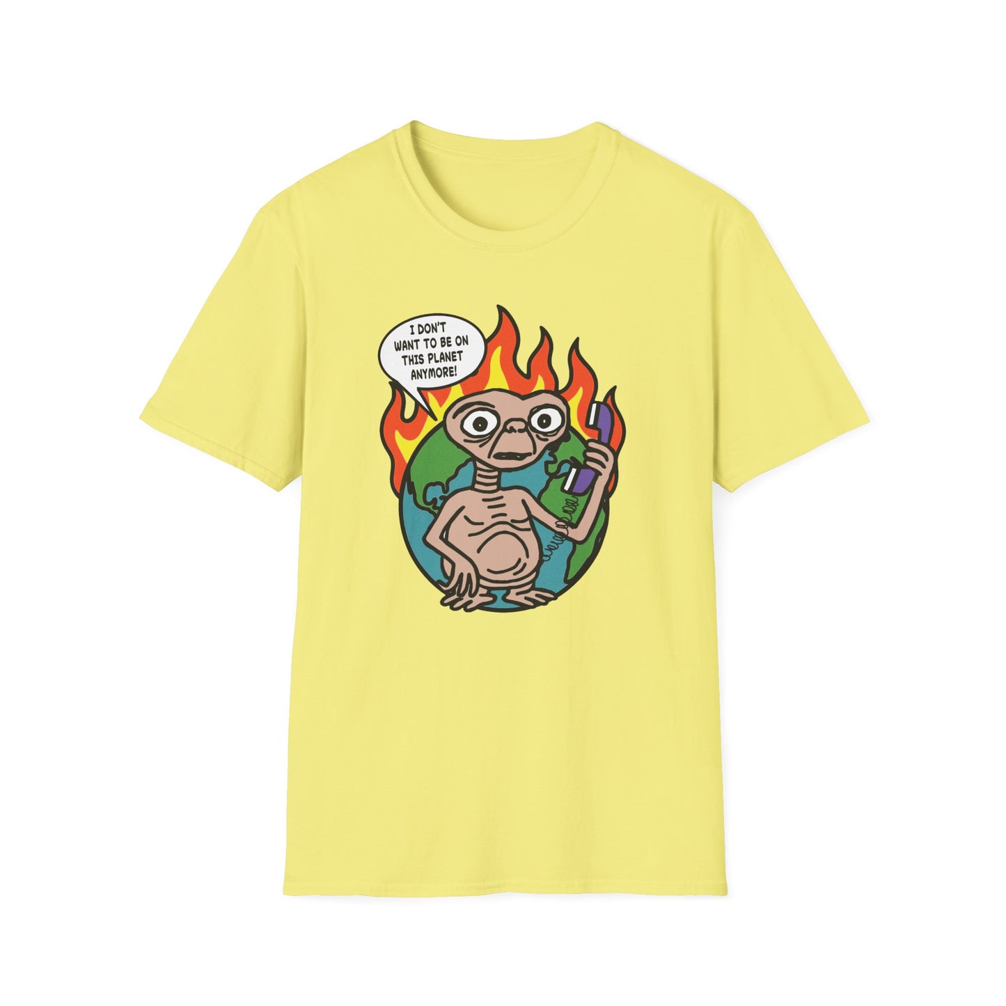 Retro 80's Pop Culture / Phone Home Unisex Softstyle Tee