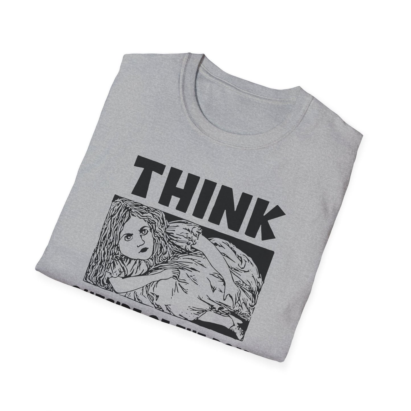 Think Outside of the Box : Unisex Softstyle T-Shirt