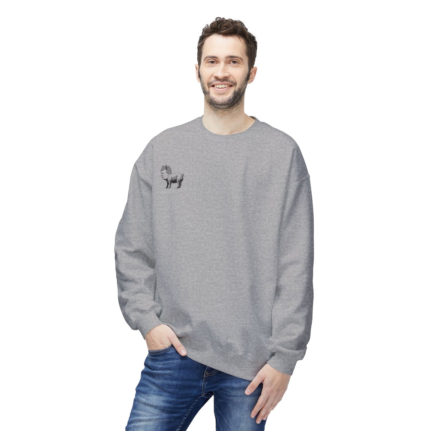 Animal Farm Orwellian Nightmare – Political Satire : Unisex  Sweatshirt with Double-Sided Design