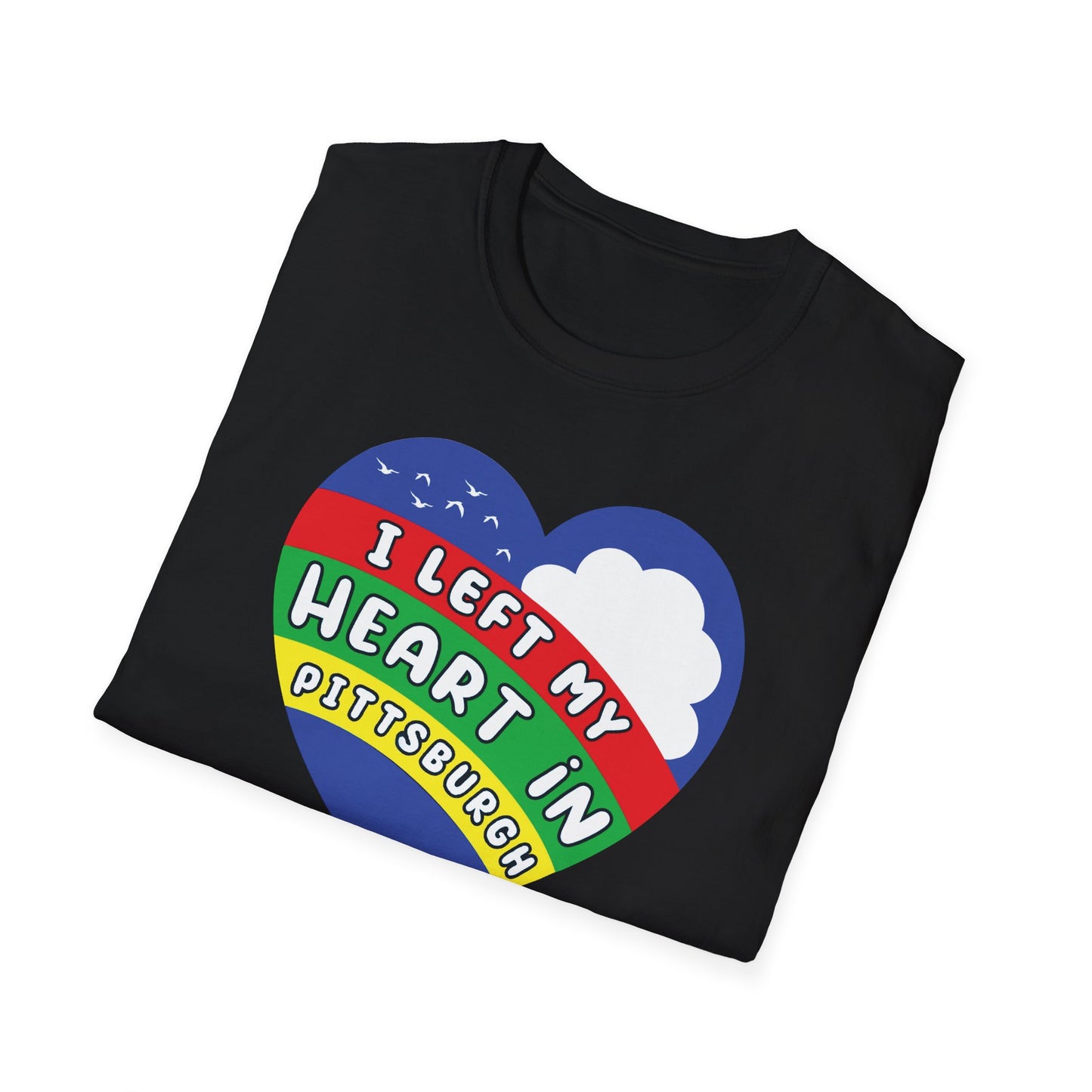 I Left My Heart in Pittsburgh : Unisex Softstyle T-Shirt