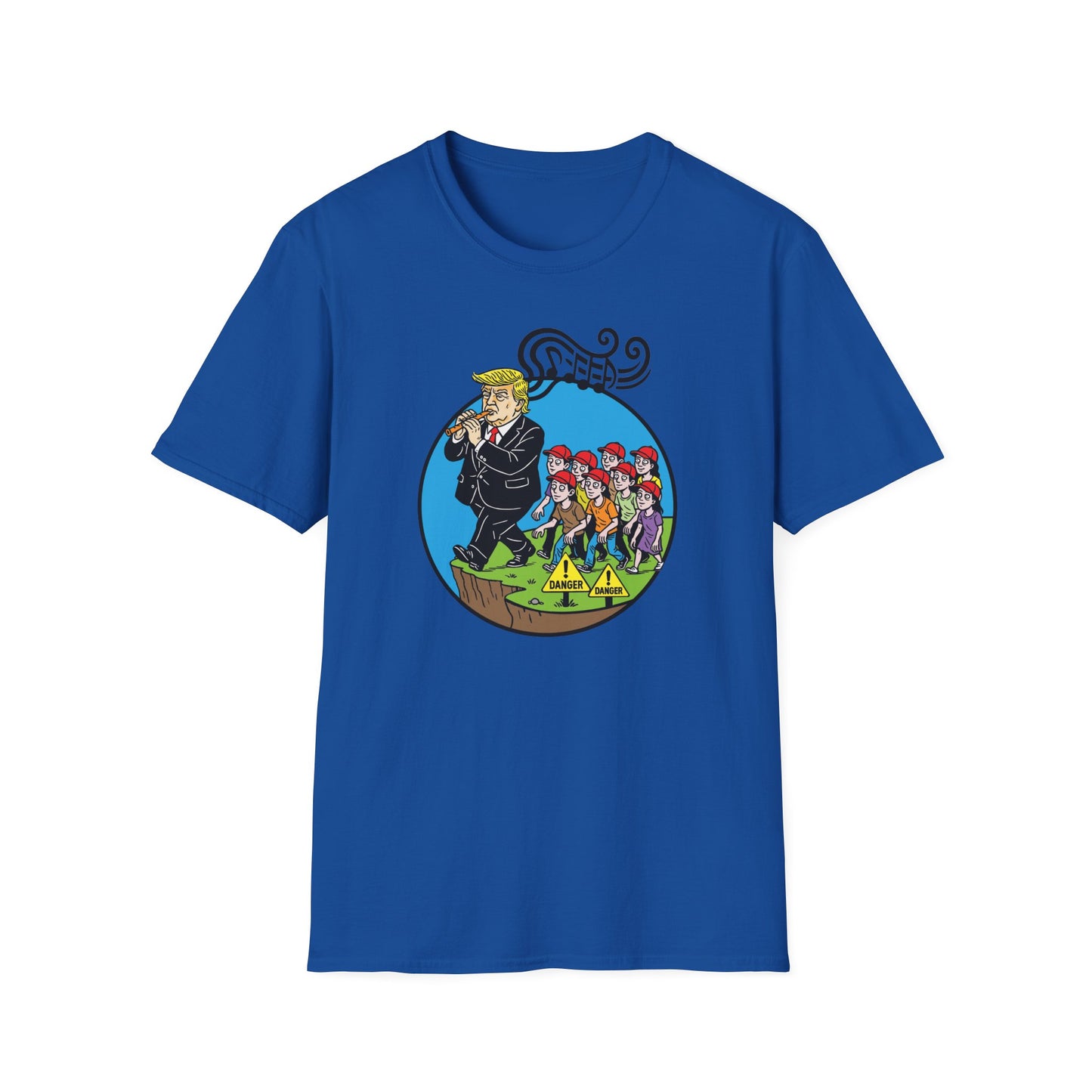 "Pied Piper Political Satire" Unisex Softstyle T-shirt