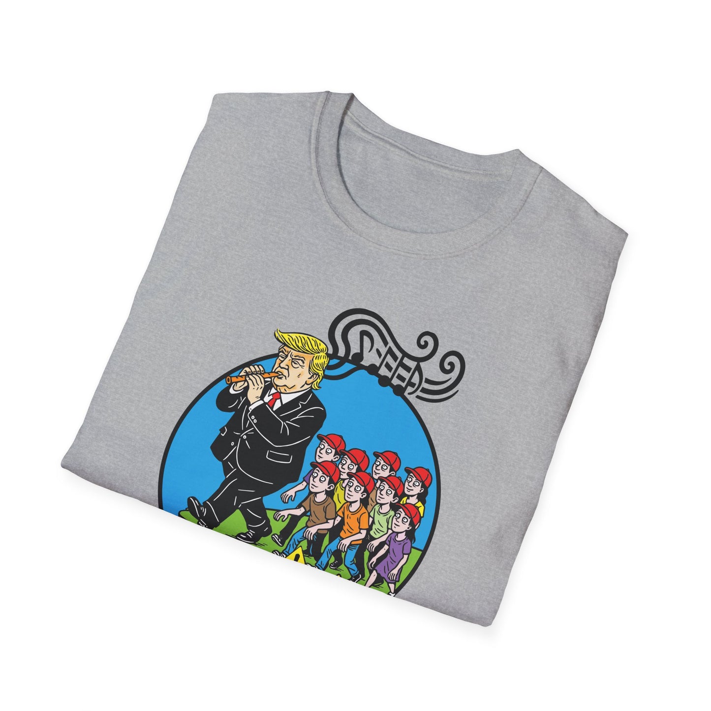 "Pied Piper Political Satire" Unisex Softstyle T-shirt