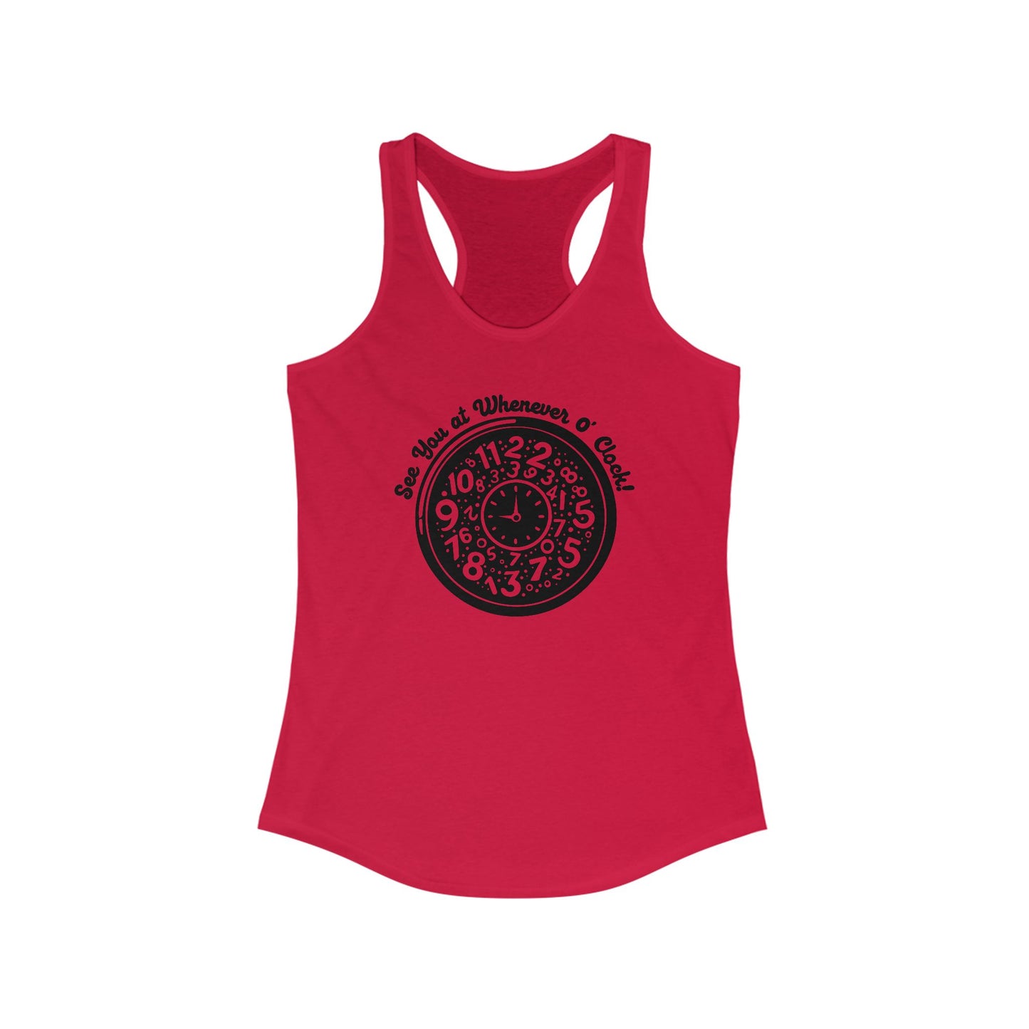 Whenever O'Clock : Womens Racerback Tank Top