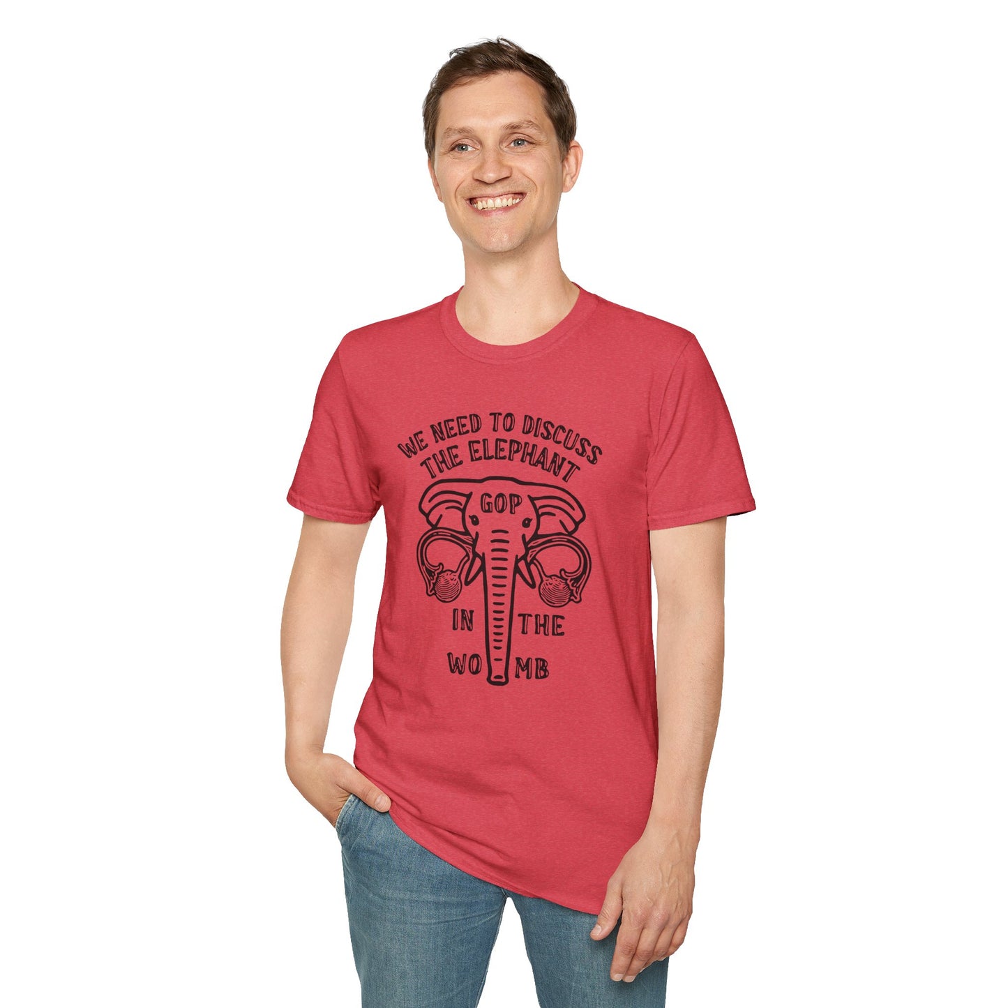 "Elephant in the Womb" Unisex Softstyle T-shirt