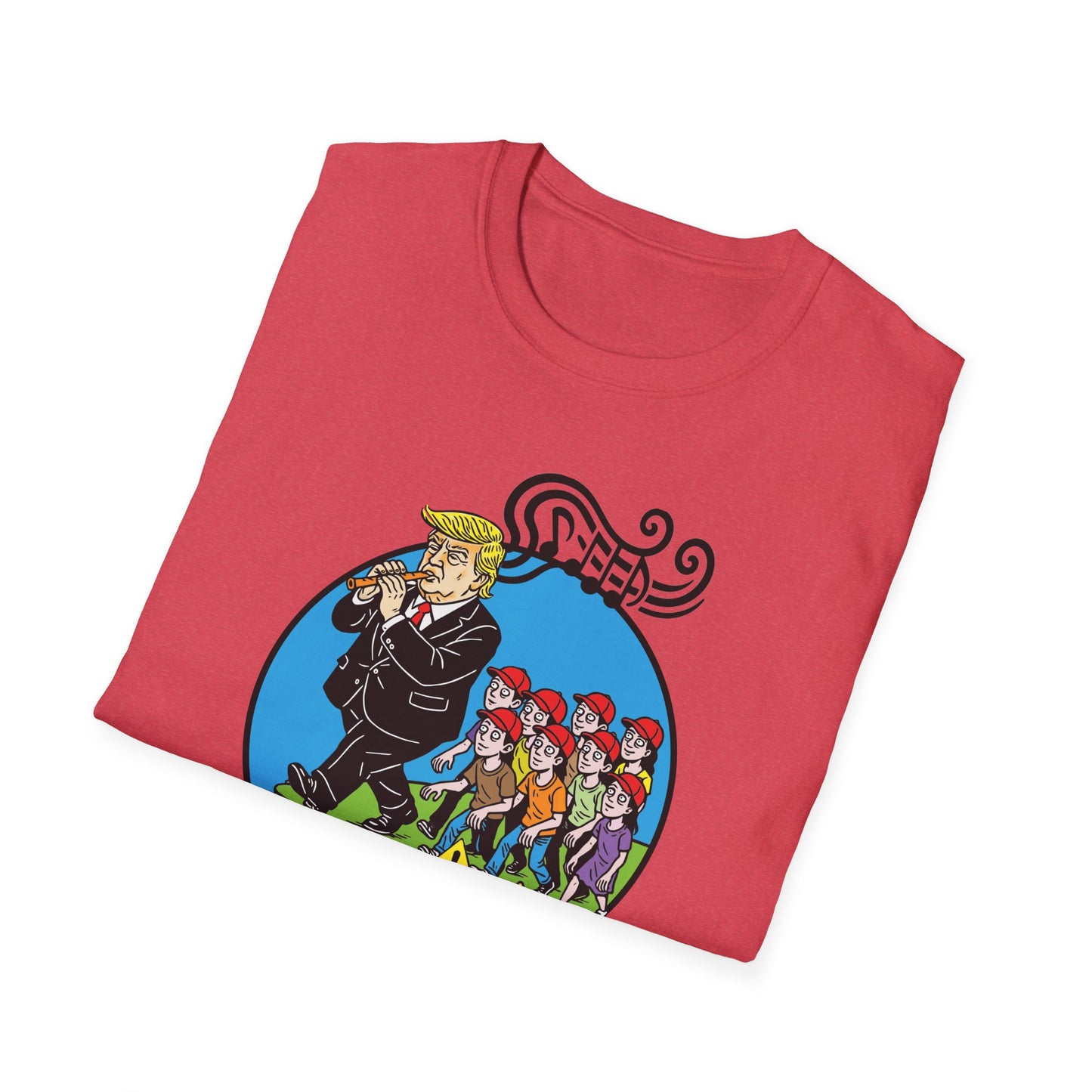 "Pied Piper Political Satire" Unisex Softstyle T-shirt