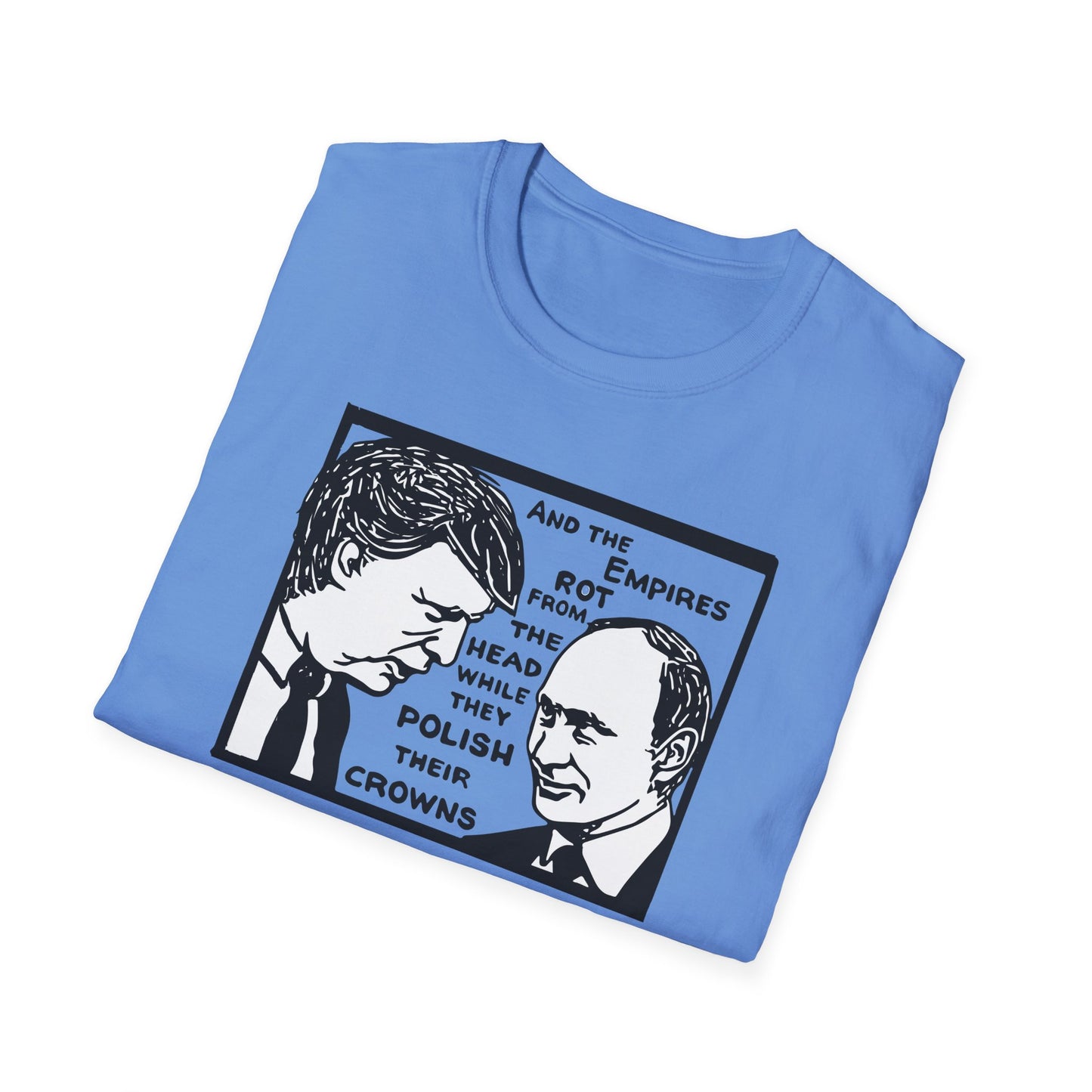 "No Kings - Trump and Putin Oligarch Parody" Unisex Softstyle T-shirt