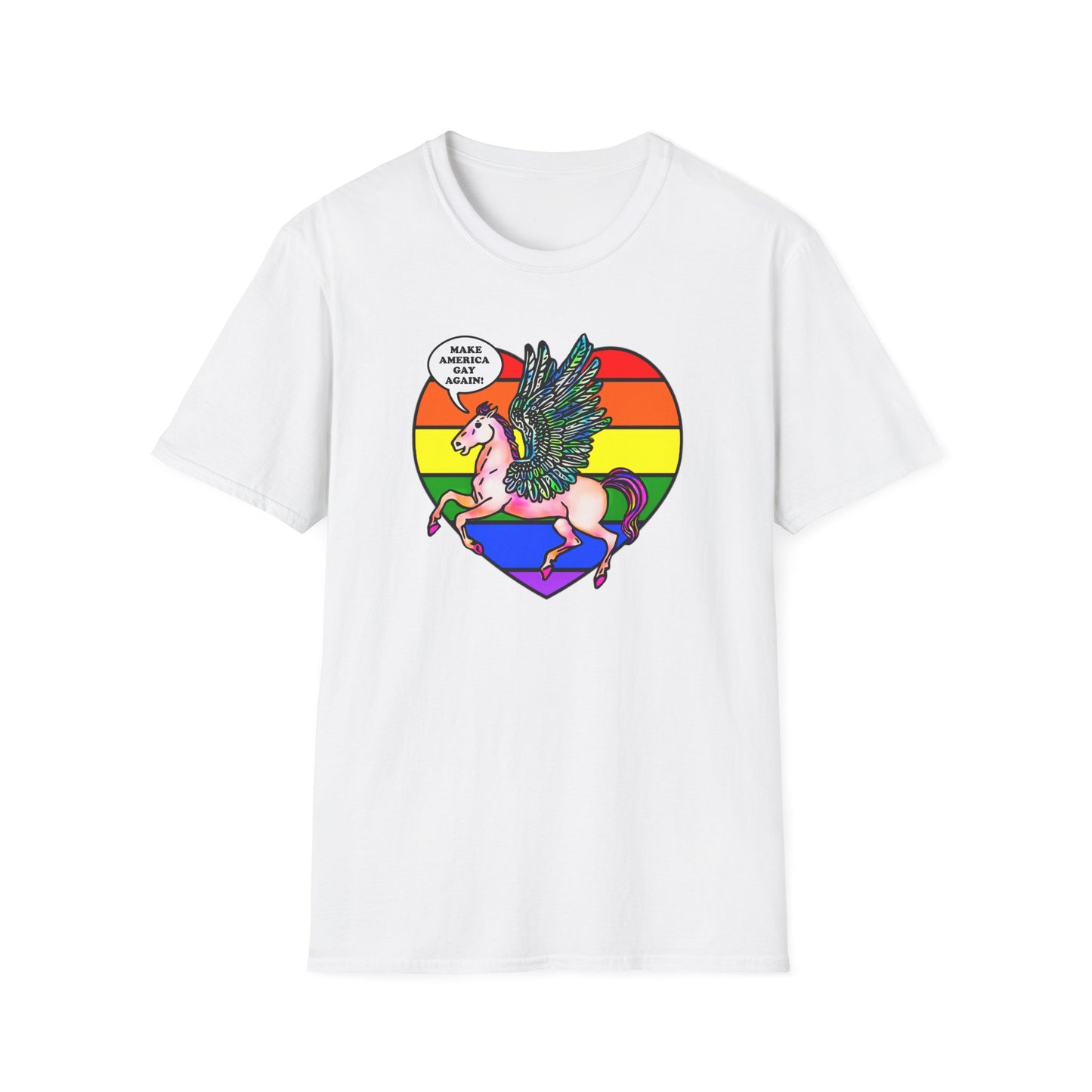 Make America Gay Again! : Unisex Softstyle T-shirt