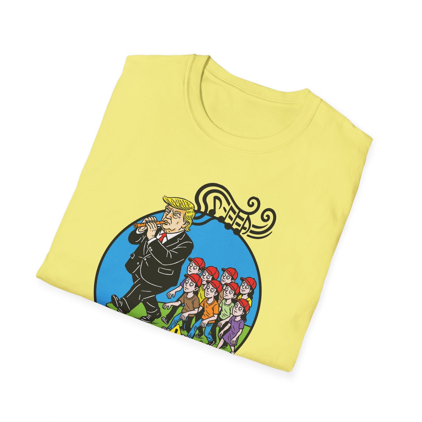 "Pied Piper Political Satire" Unisex Softstyle T-shirt