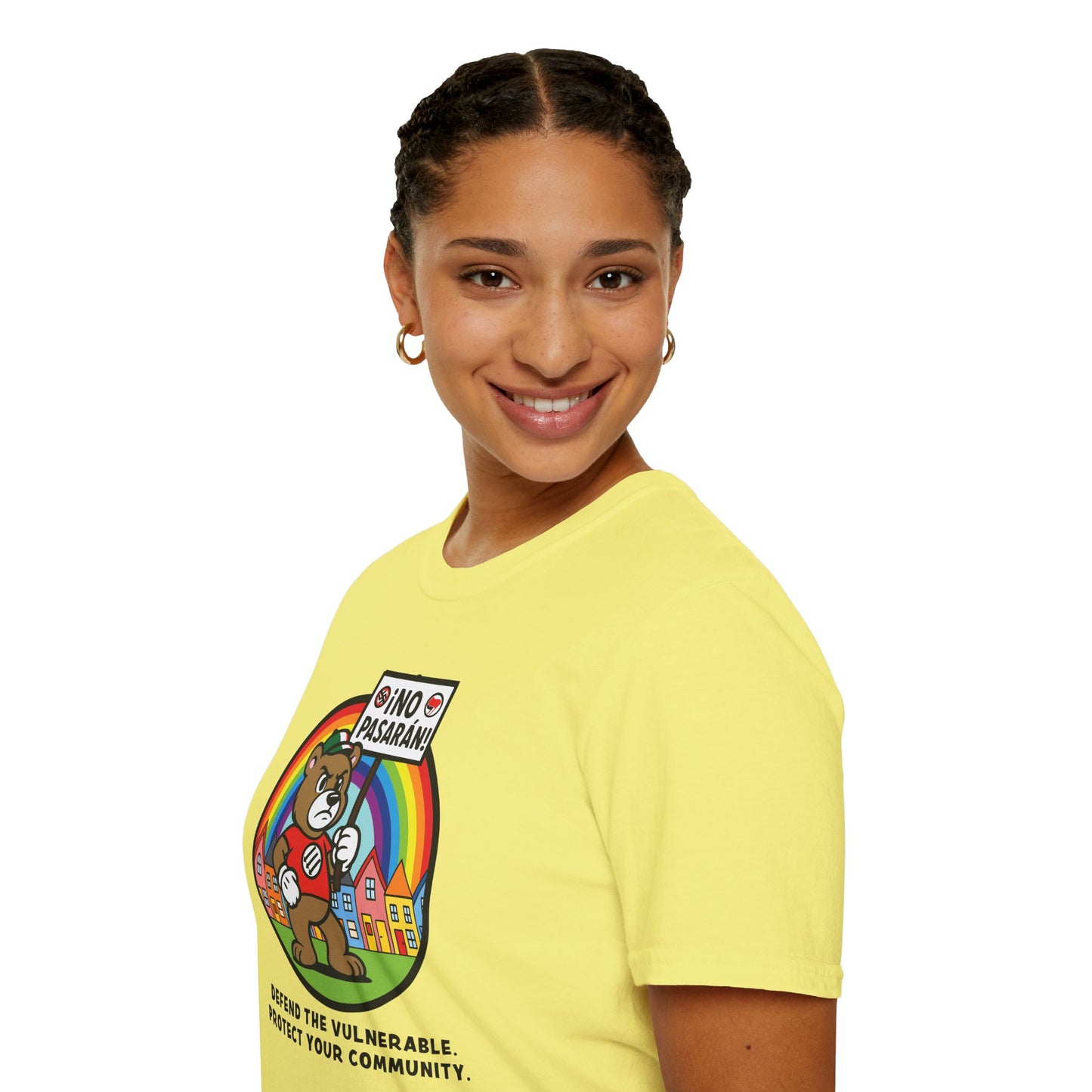 Anti-Fascist Community Pride : Unisex Softstyle T-Shirt
