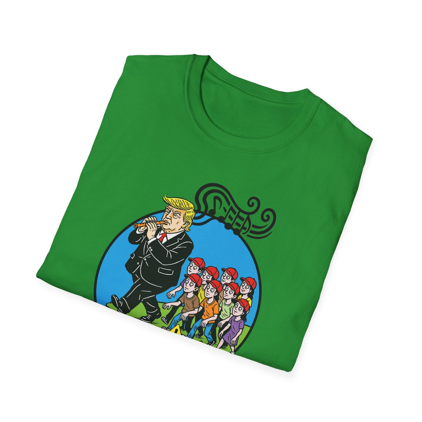 "Pied Piper Political Satire" Unisex Softstyle T-shirt