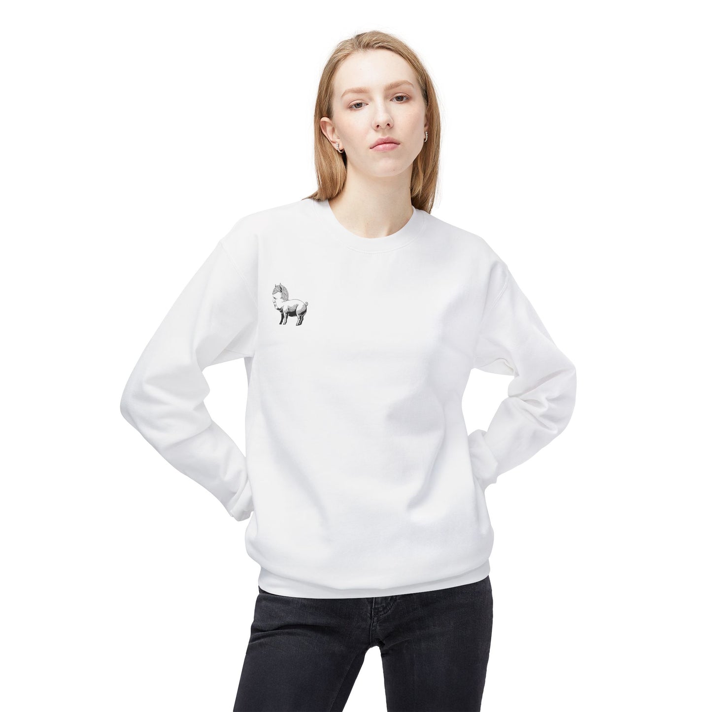 Animal Farm Orwellian Nightmare – Political Satire : Unisex  Sweatshirt with Double-Sided Design