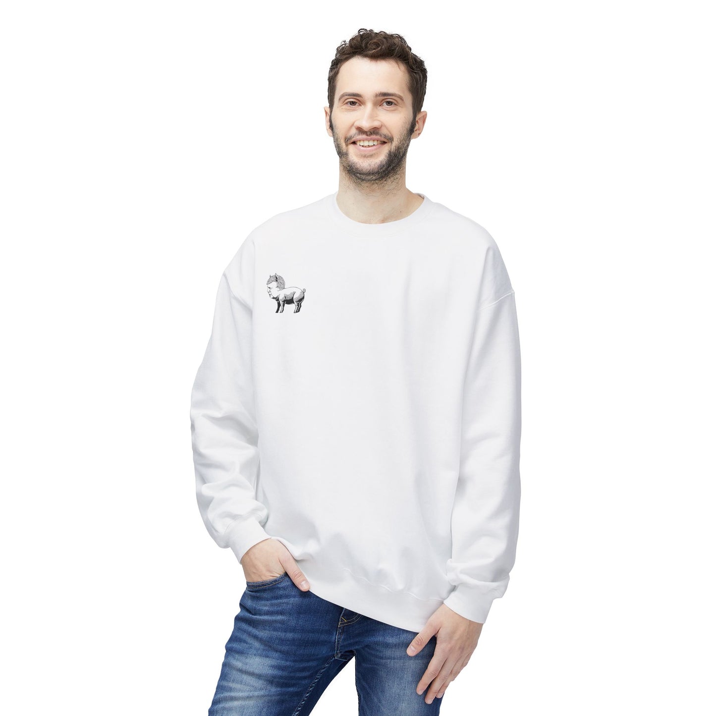 Animal Farm Orwellian Nightmare – Political Satire : Unisex  Sweatshirt with Double-Sided Design