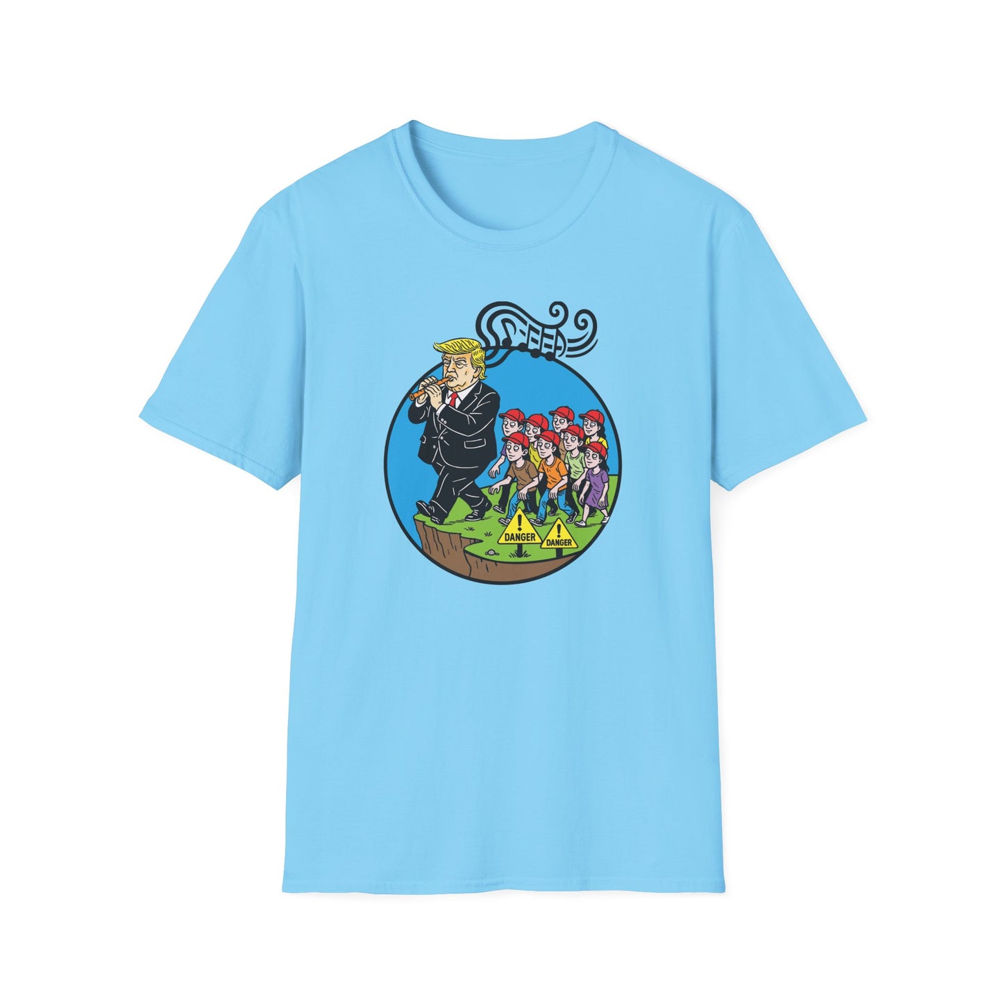 "Pied Piper Political Satire" Unisex Softstyle T-shirt