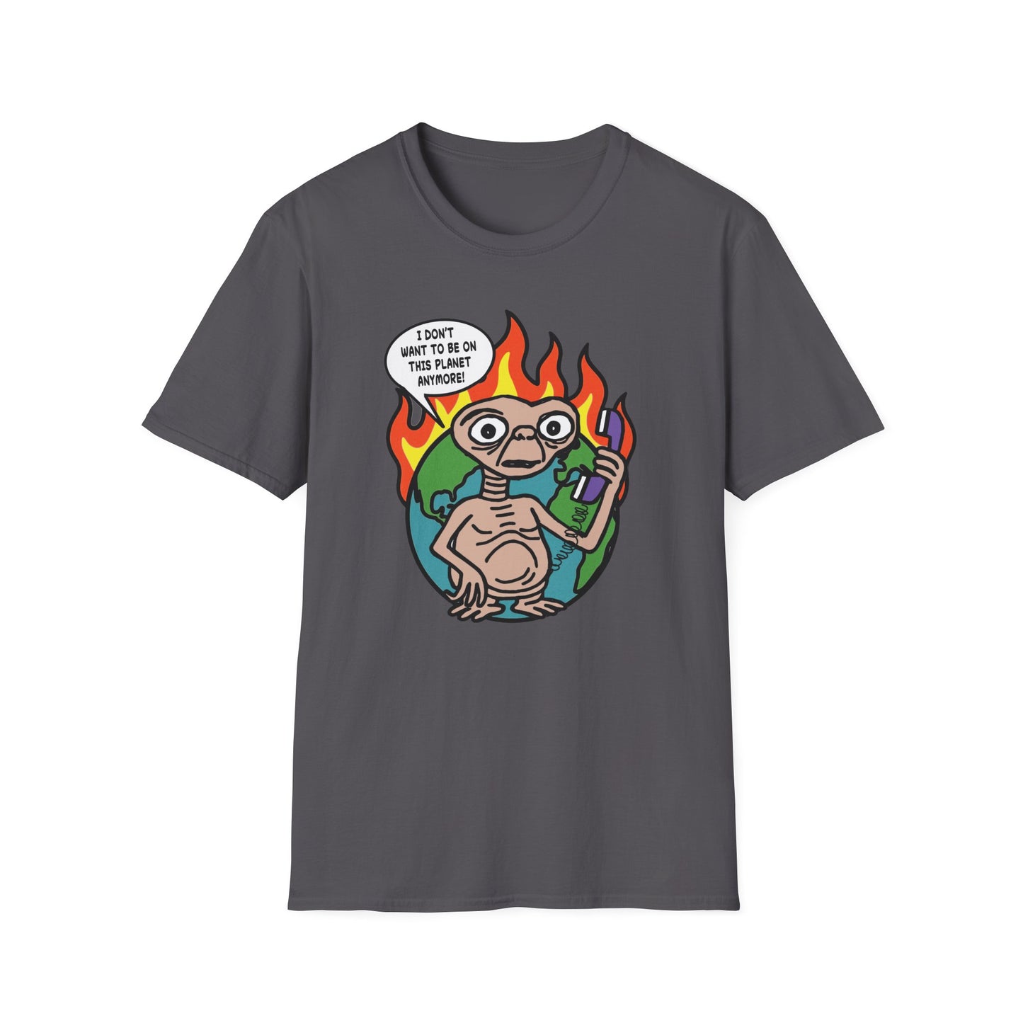 Retro 80's Pop Culture / Phone Home Unisex Softstyle Tee