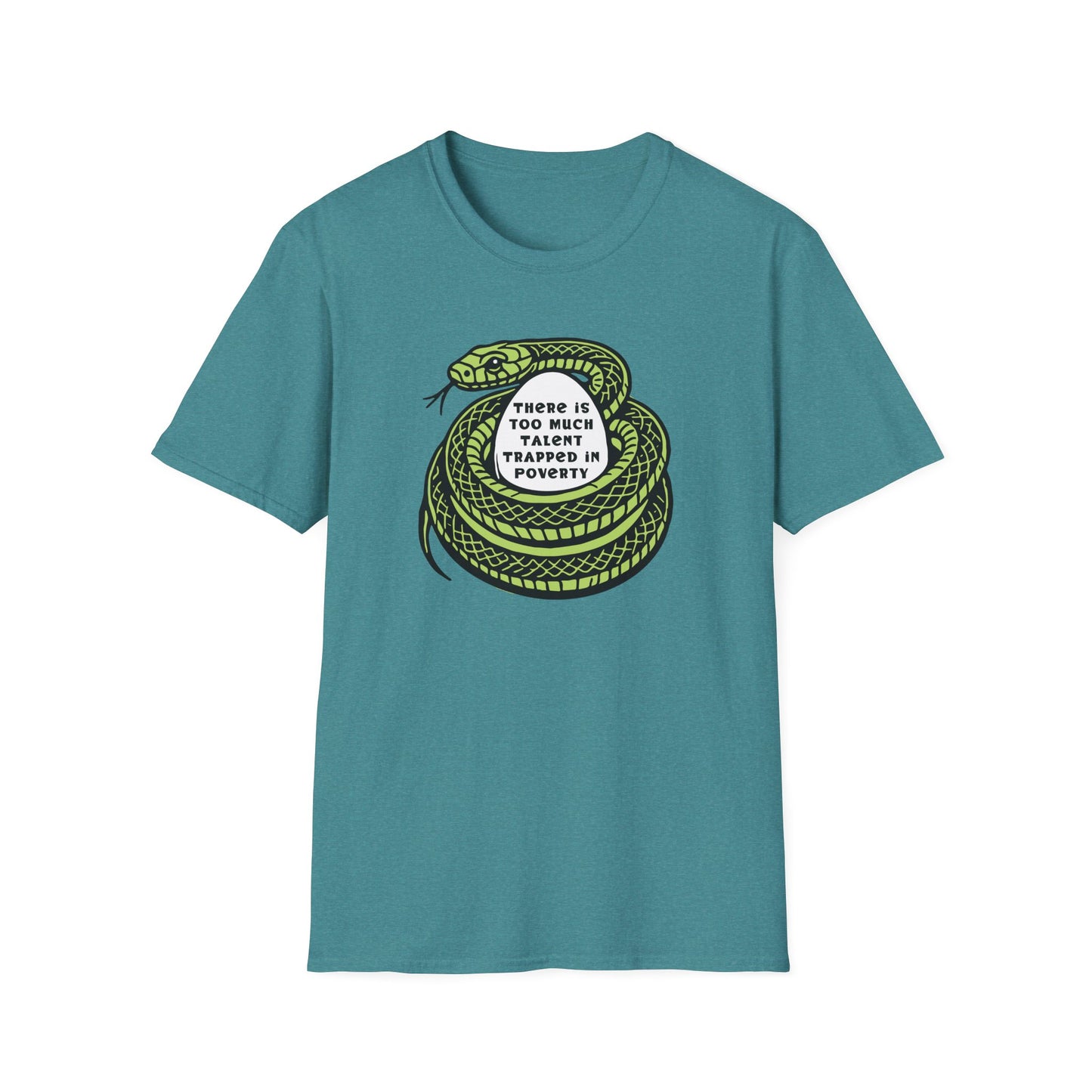 "Talent Trapped in Poverty" Unisex Softstyle T-shirt