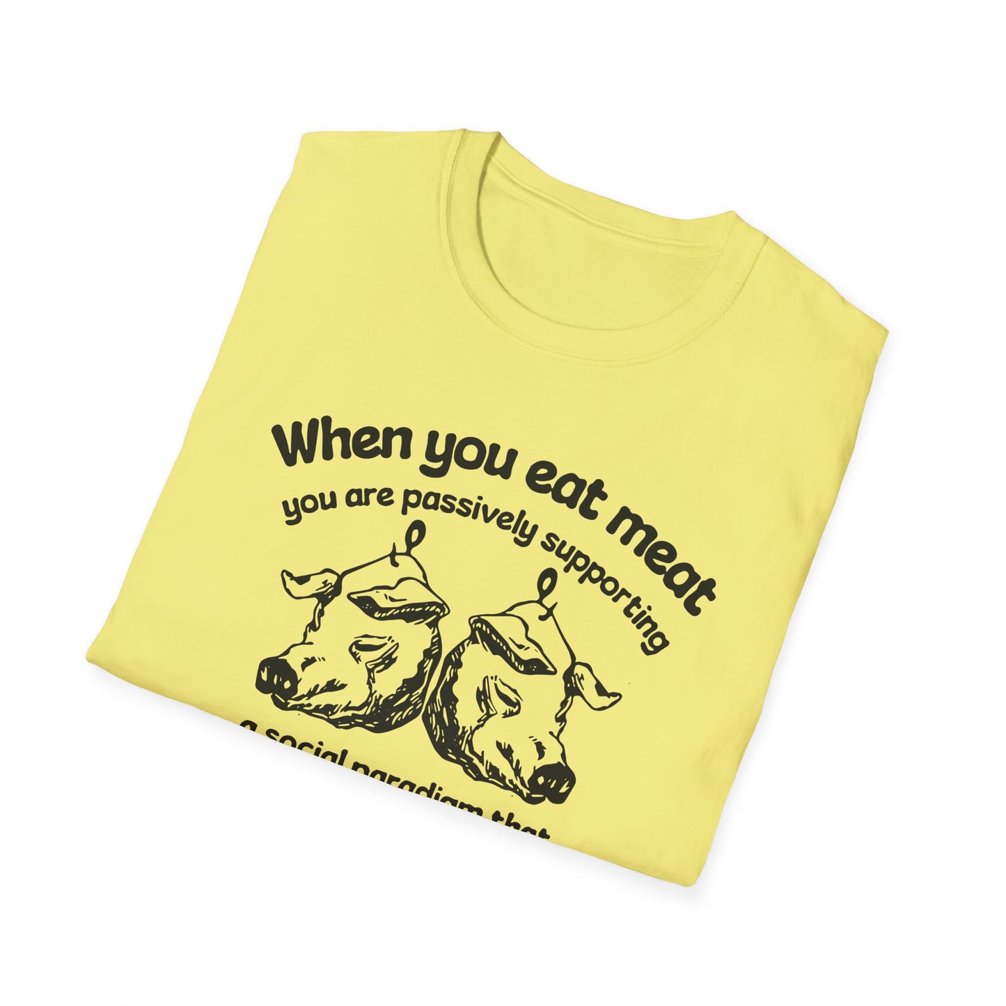 Animal Rights / Paradigm of Cruelty : Unisex Softstyle T-Shirt