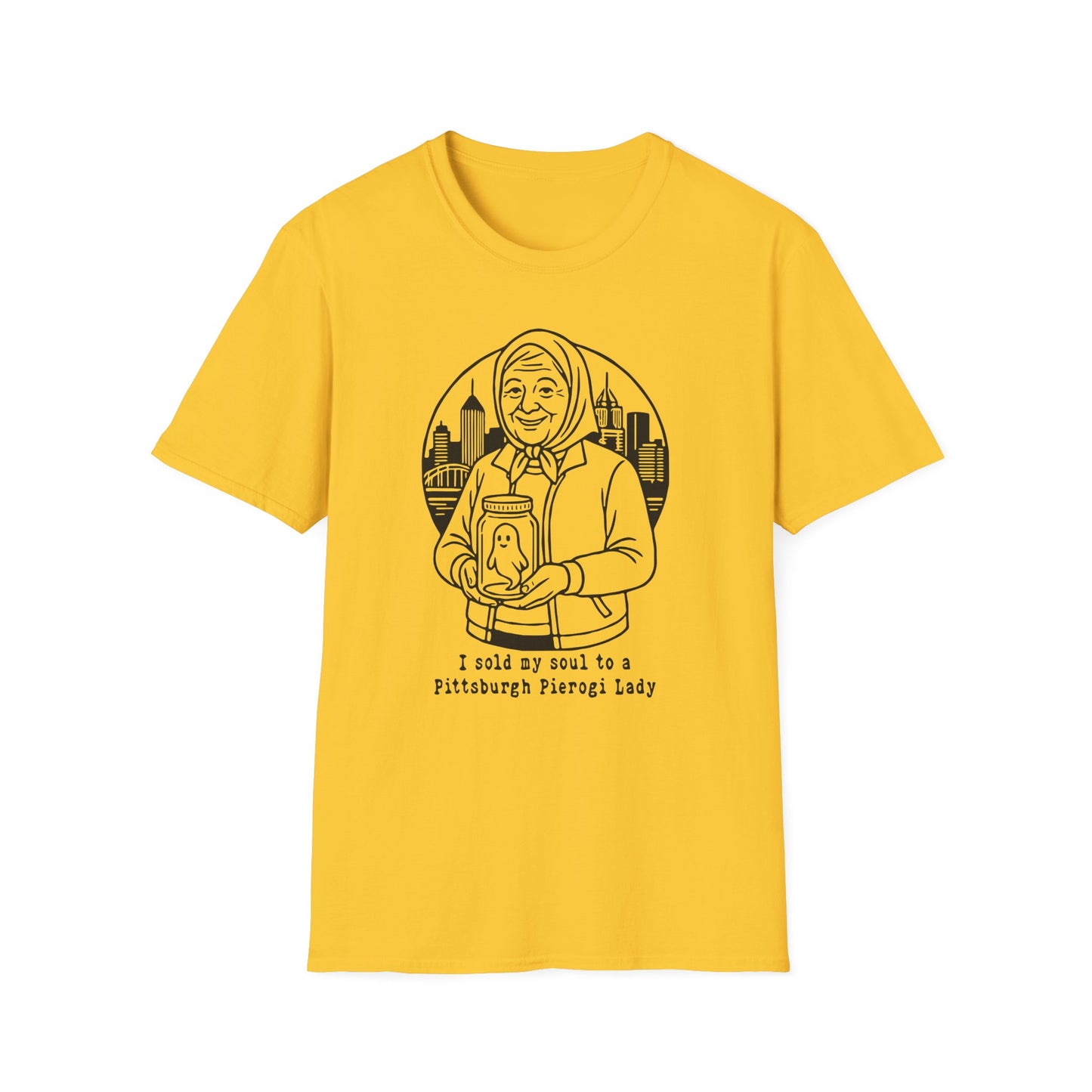 Pittsburgh Pierogi Lady : Unisex Softstyle T-shirt