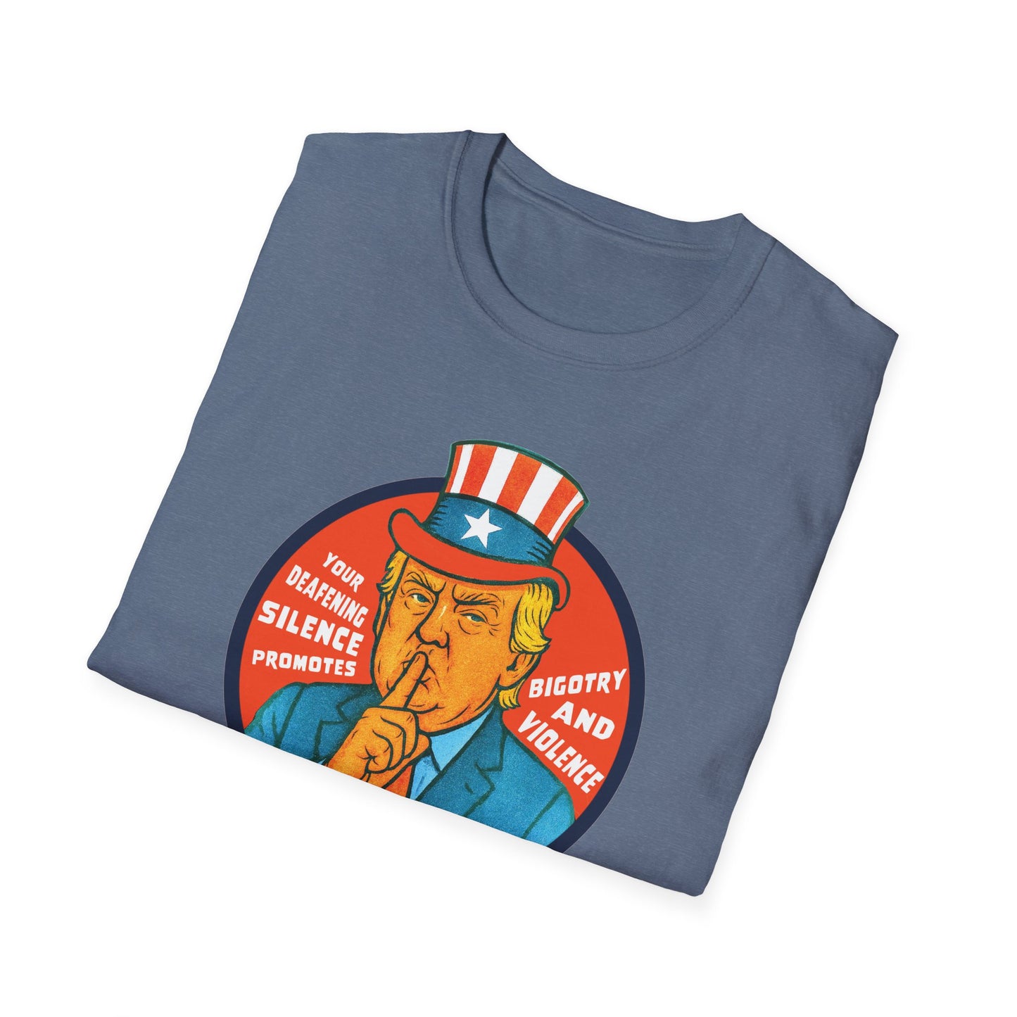 Silence Promotes Violence : Unisex Softstyle T-shirt