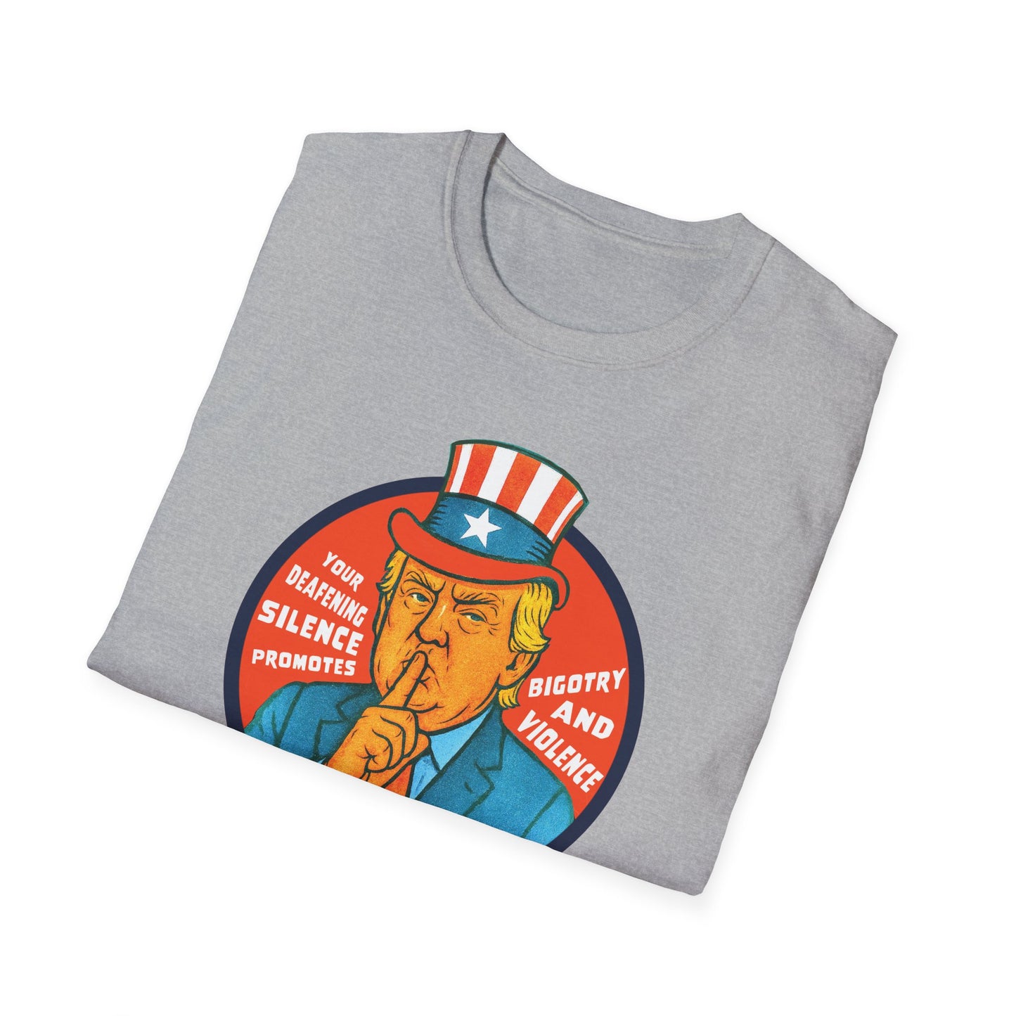 Silence Promotes Violence : Unisex Softstyle T-shirt
