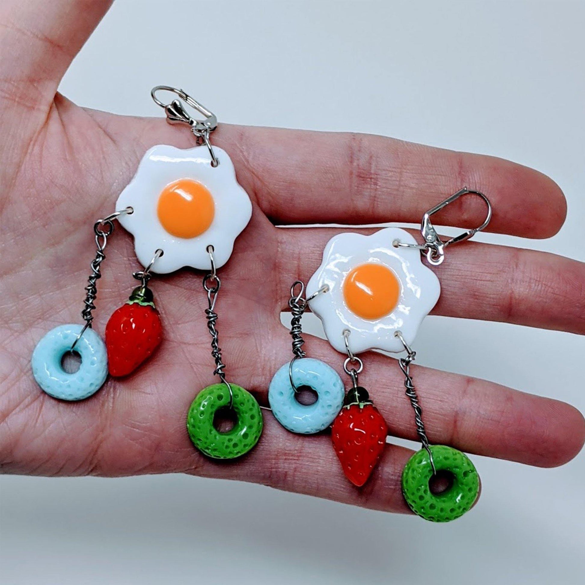 "Breakfast is Served" Dangle Earrings - Curio Memento