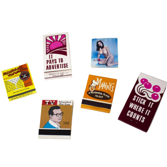 Set of Vintage/Kitschy/Retro/Sexy/Inappropriate Matchbooks - Curio Memento
