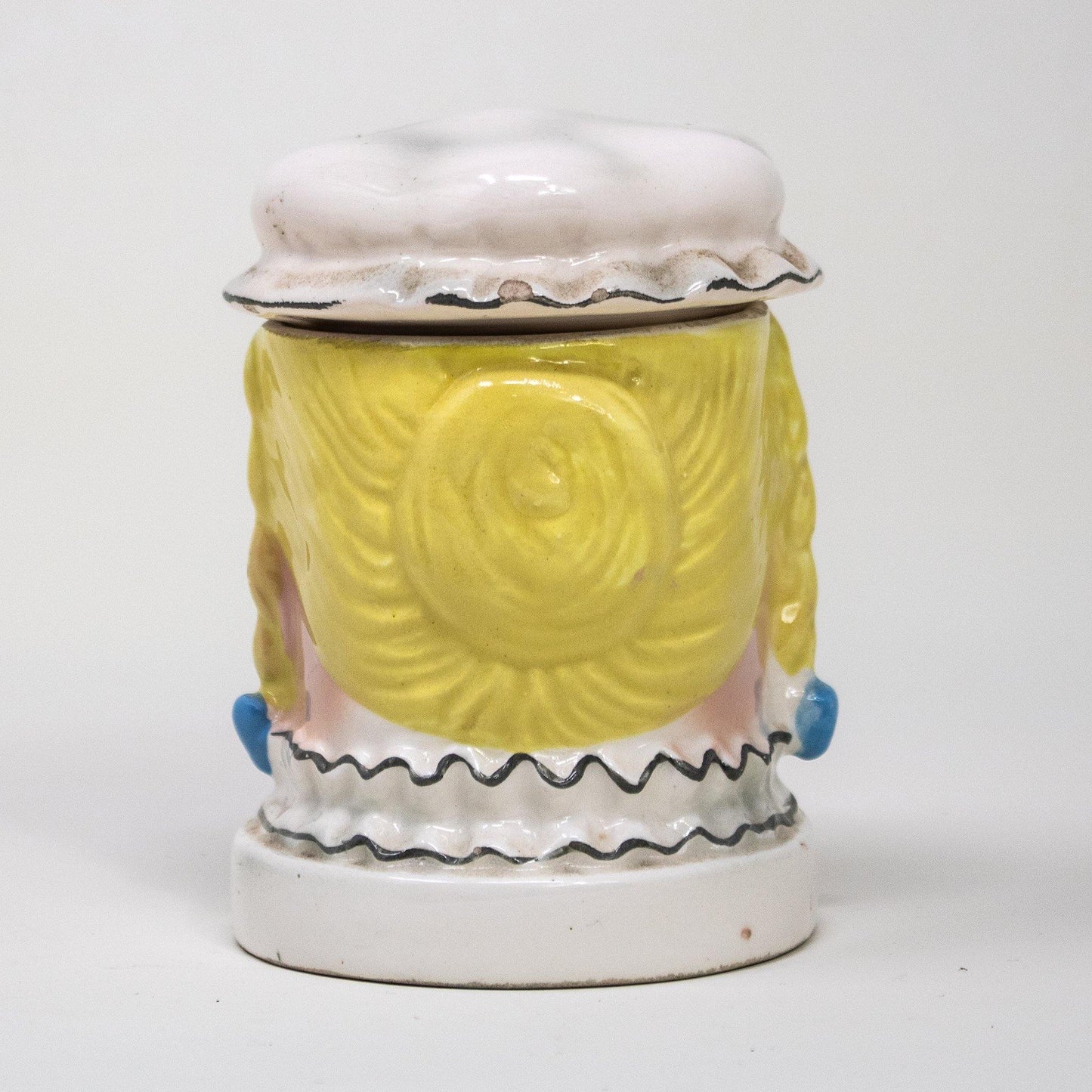 Rare Vintage 1960s era Ceramic Pill Container - Curio Memento