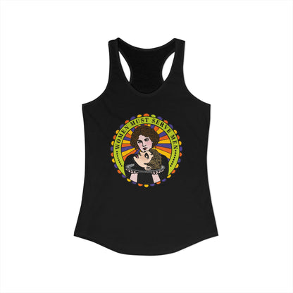 Women Must Serve Men : Women's Racerback Tank Top