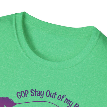 G.O.P. Stay out of my Body! : Unisex Softstyle T-Shirt