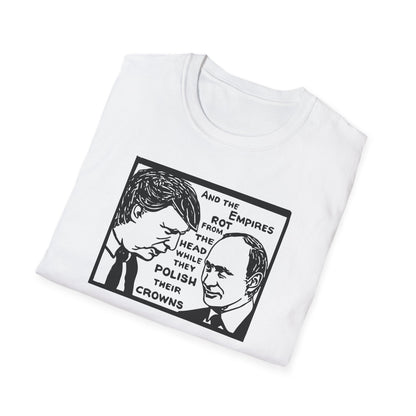 No Kings / Trump and Putin Oligarch Parody : Unisex Softstyle T-shirt