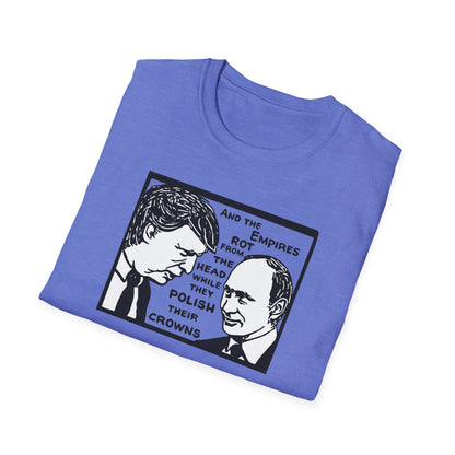 No Kings / Trump and Putin Oligarch Parody : Unisex Softstyle T-shirt