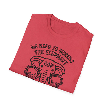 Elephant in the Womb / Pro-choice : Unisex Softstyle T-shirt