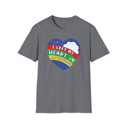 I Left My Heart in Pittsburgh : Unisex Softstyle T-Shirt